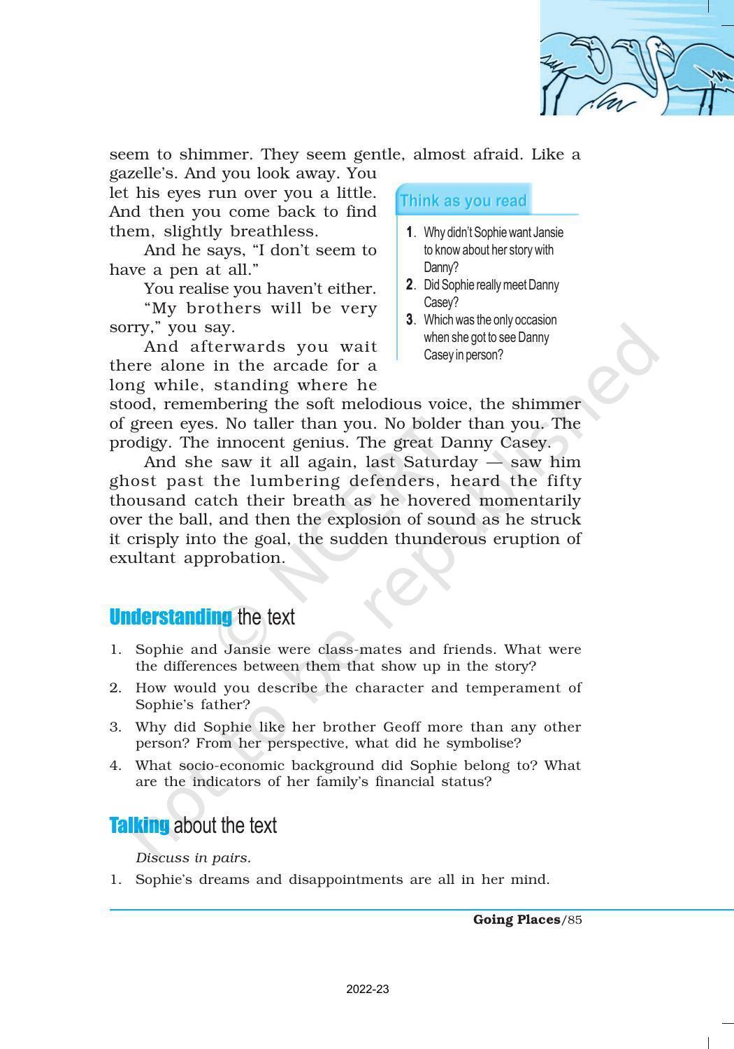 NCERT Book for Class 12 English Chapter 8 Going Places - IndCareer Docs