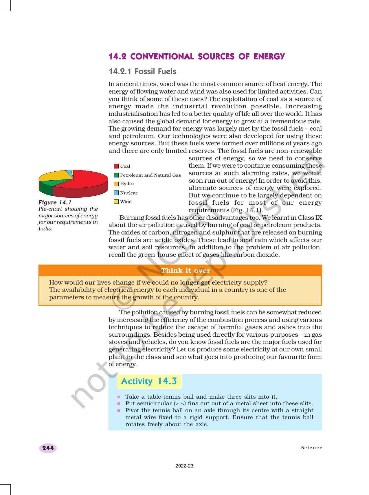 NCERT Book for Class 10 Science Chapter 14 Sources of Energy - Page 3