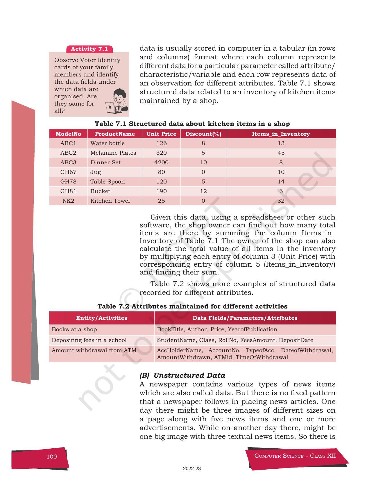 NCERT Book for Class 12 Computer Science Chapter 7 Understanding Data - Page 4