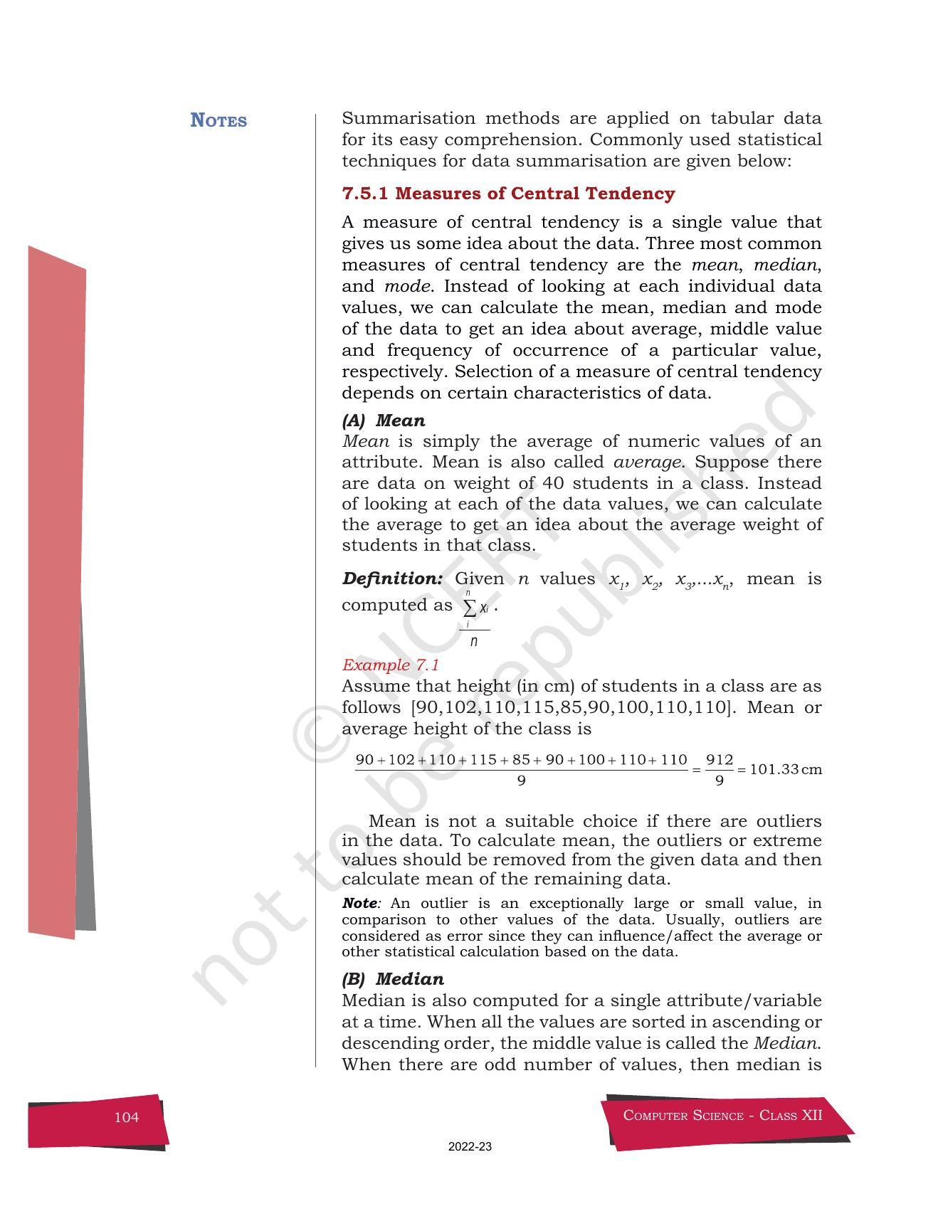 NCERT Book for Class 12 Computer Science Chapter 7 Understanding Data - Page 8