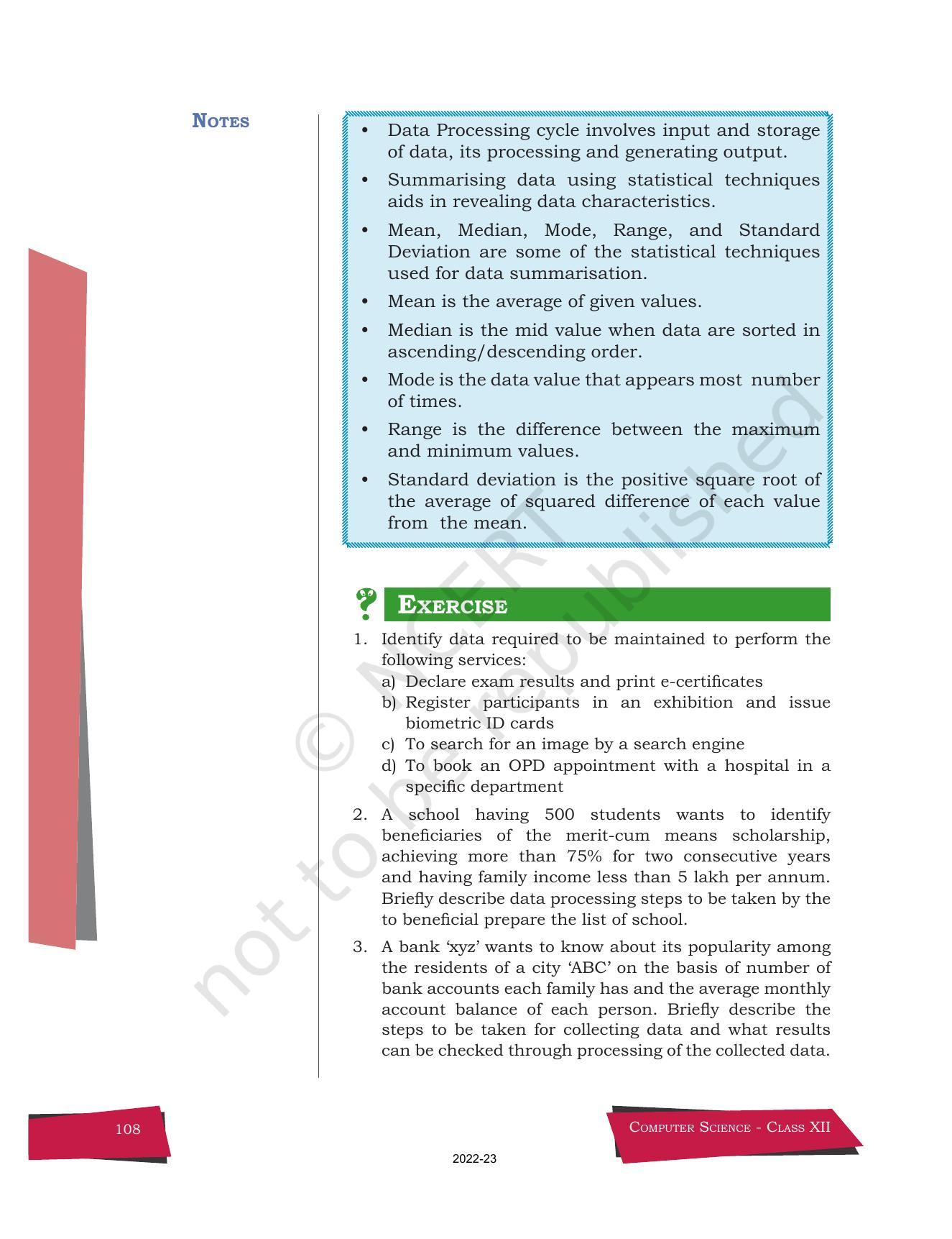 NCERT Book for Class 12 Computer Science Chapter 7 Understanding Data - Page 12