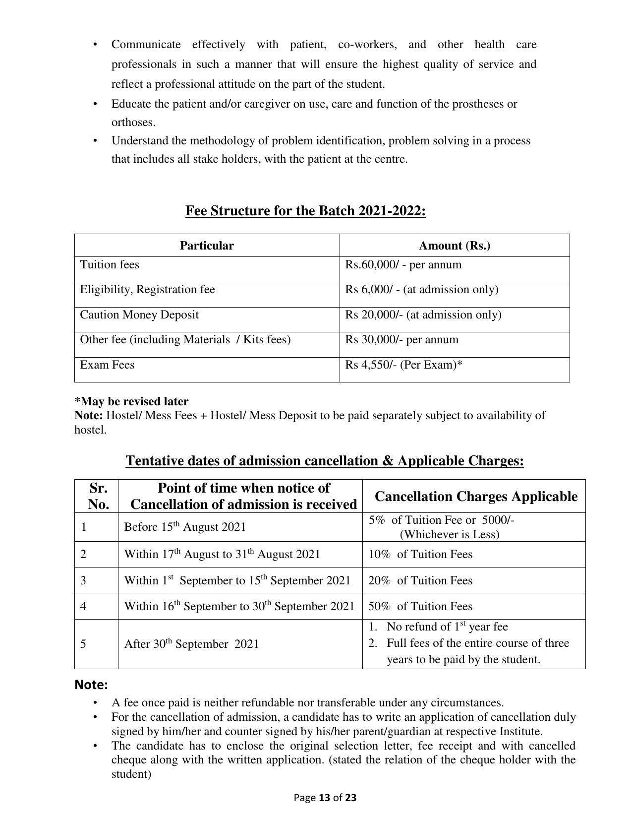 MGM University of Health Sciences, Navi Mumbai Information Brochure 2021 – 2022 - Page 14