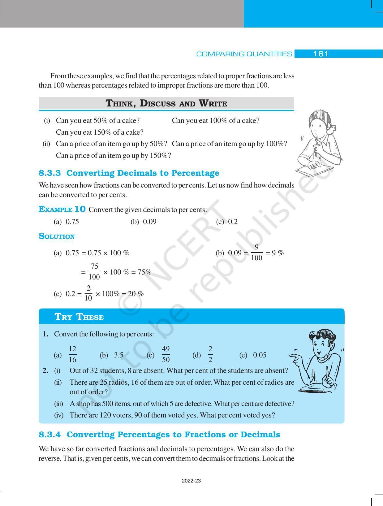 NCERT Book For Class 7 Maths: Chapter 8-Comparing Quantities ...