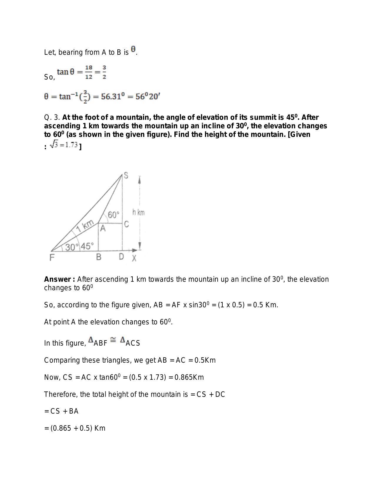 Chapter 18: Solutions of Triangles: RS Aggarwal Class 11 Solutions  - Page 25