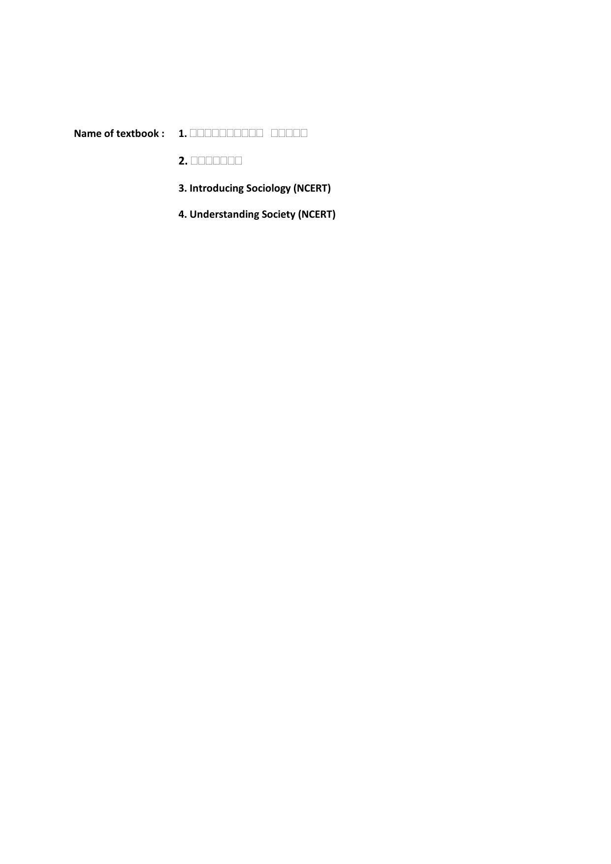 AHSEC 1st Year Sociology Syllabus - Page 5