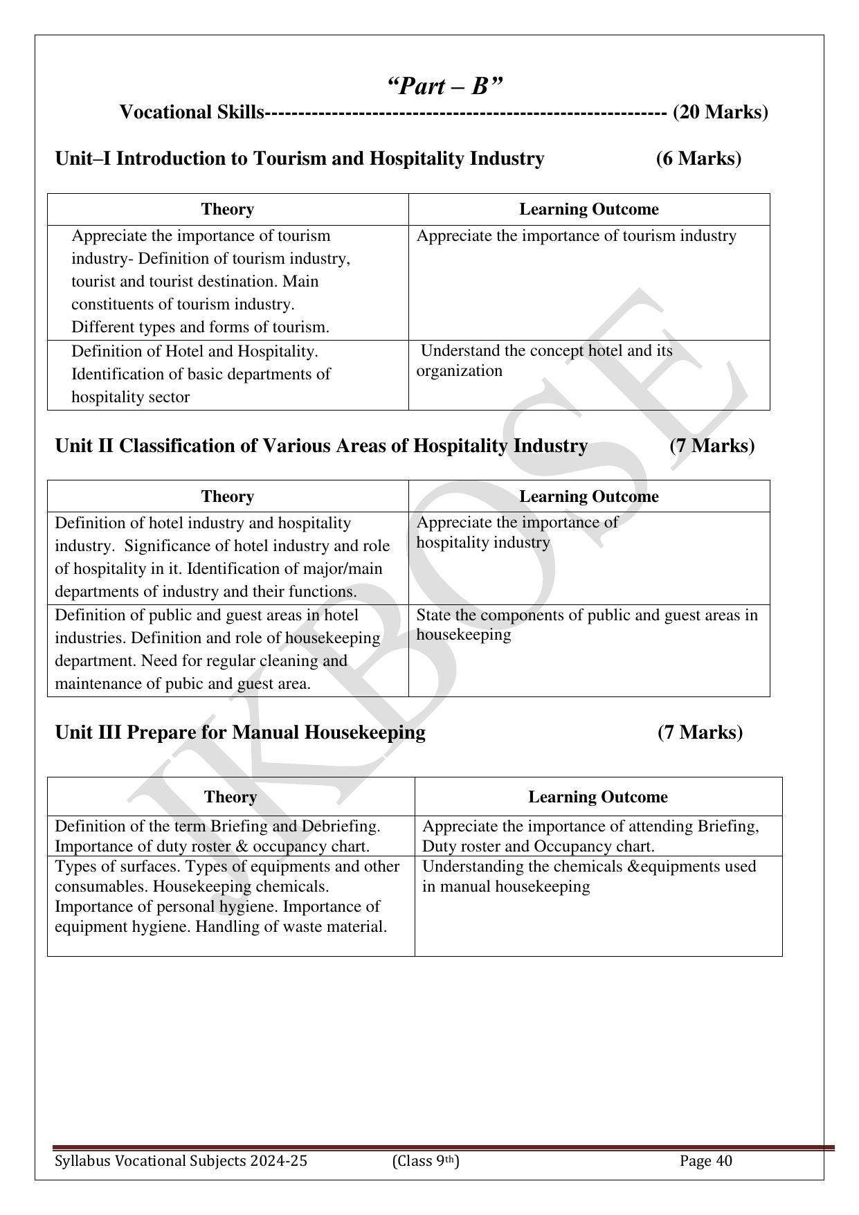 Syllabi & Courses of Study of Vocational Subjects for Class 9th  - Page 41