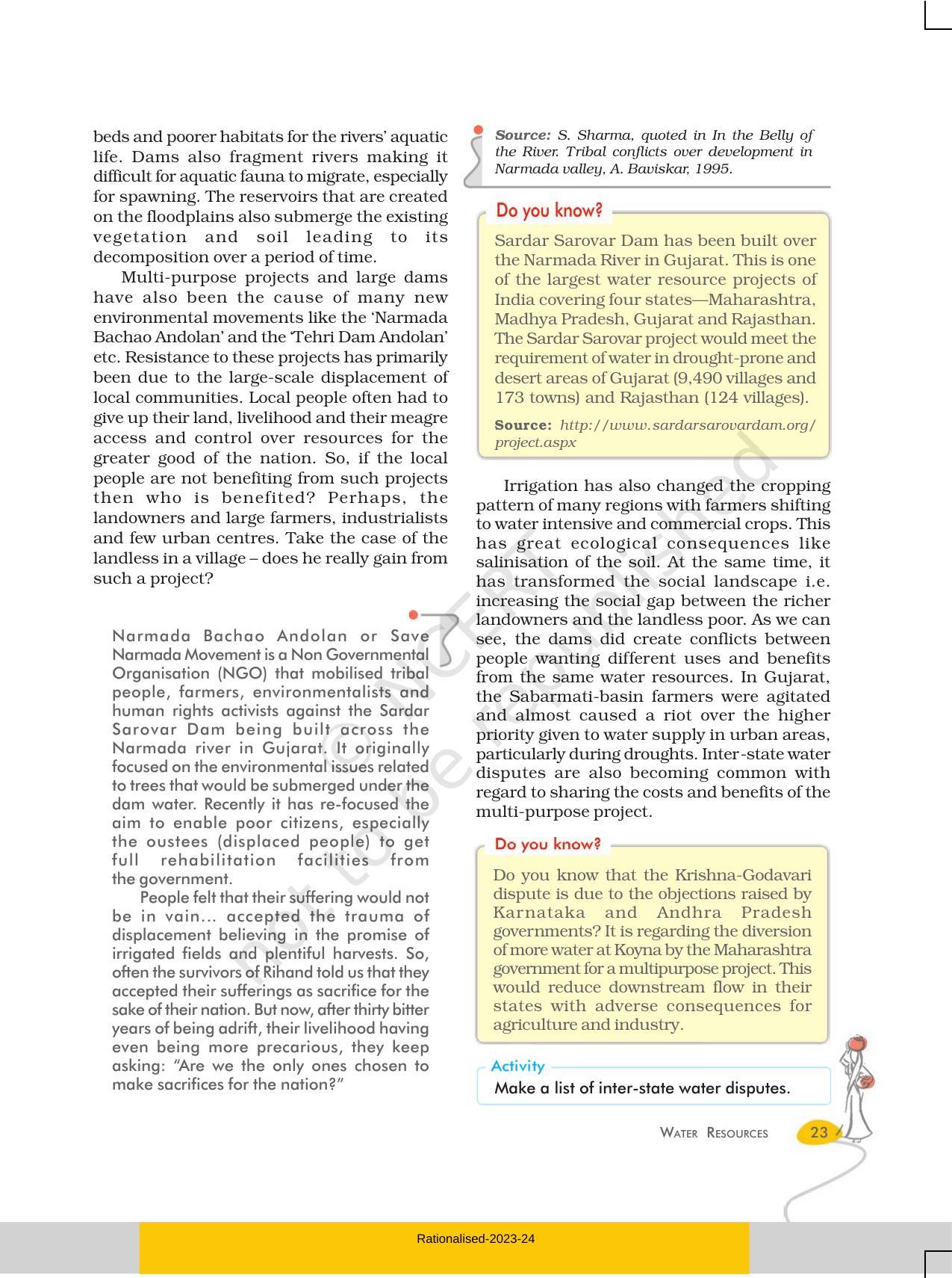 NCERT Book for Class 10 Geography Chapter 3 Water Resources - Page 5