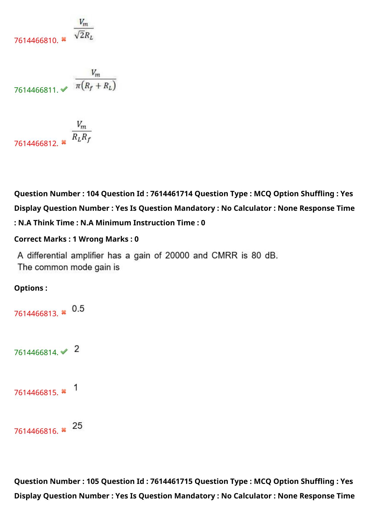 TS ECET 2024: ECE - ELECTRONICS AND COMMUNICATION ENGINEERING Master Question Paper With Preliminary Key - Page 65