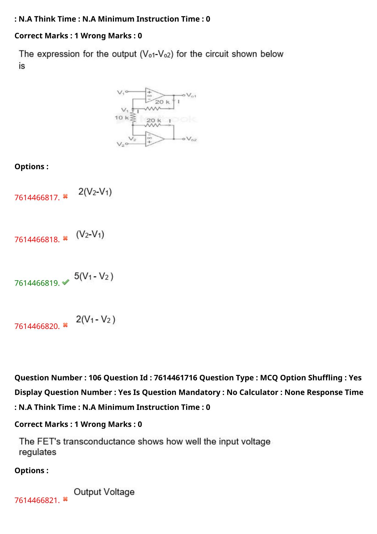 TS ECET 2024: ECE - ELECTRONICS AND COMMUNICATION ENGINEERING Master Question Paper With Preliminary Key - Page 66