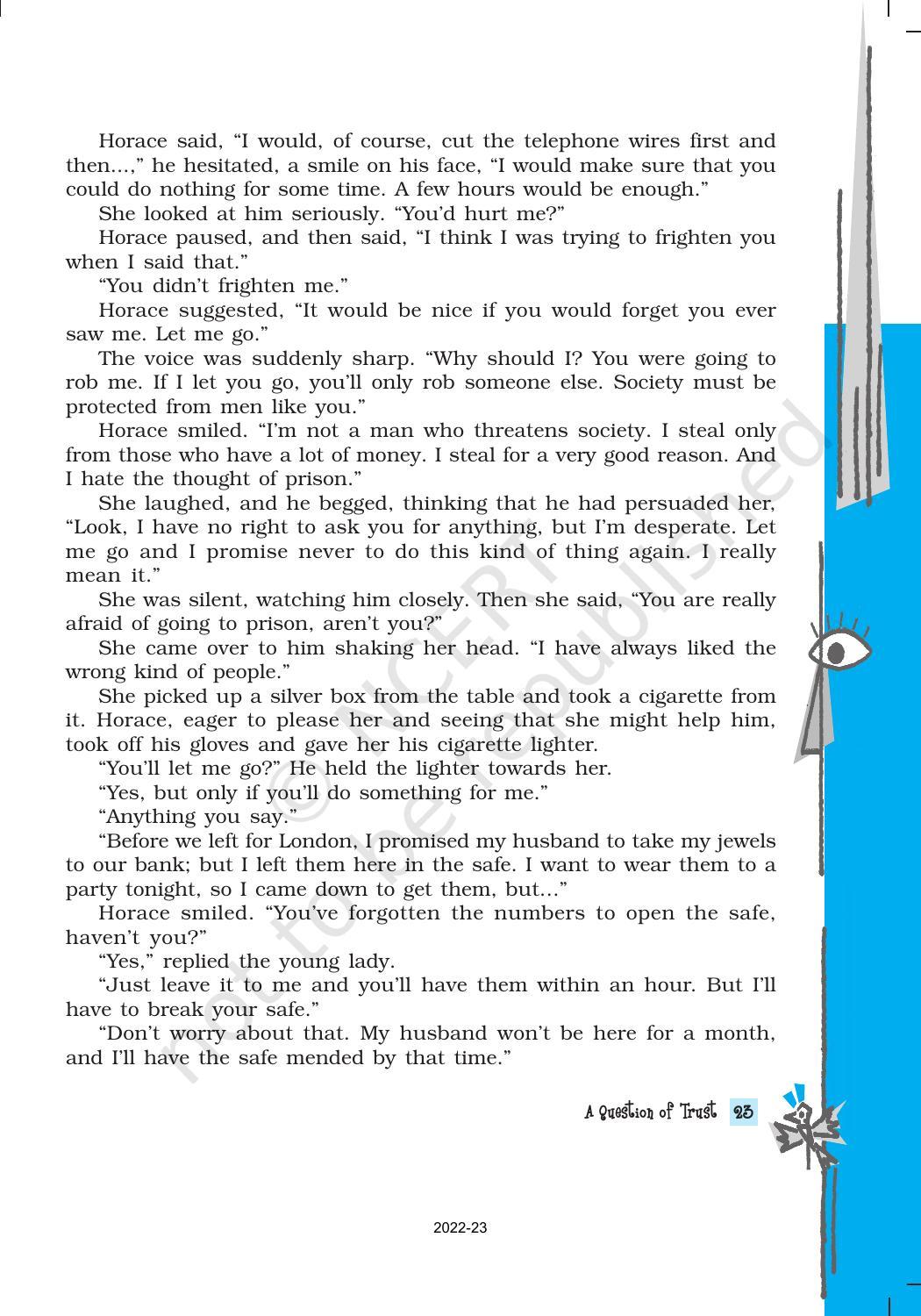 NCERT Book for Class 10 English Footprints Without Feet Chapter 4 A Question of Trust - Page 4