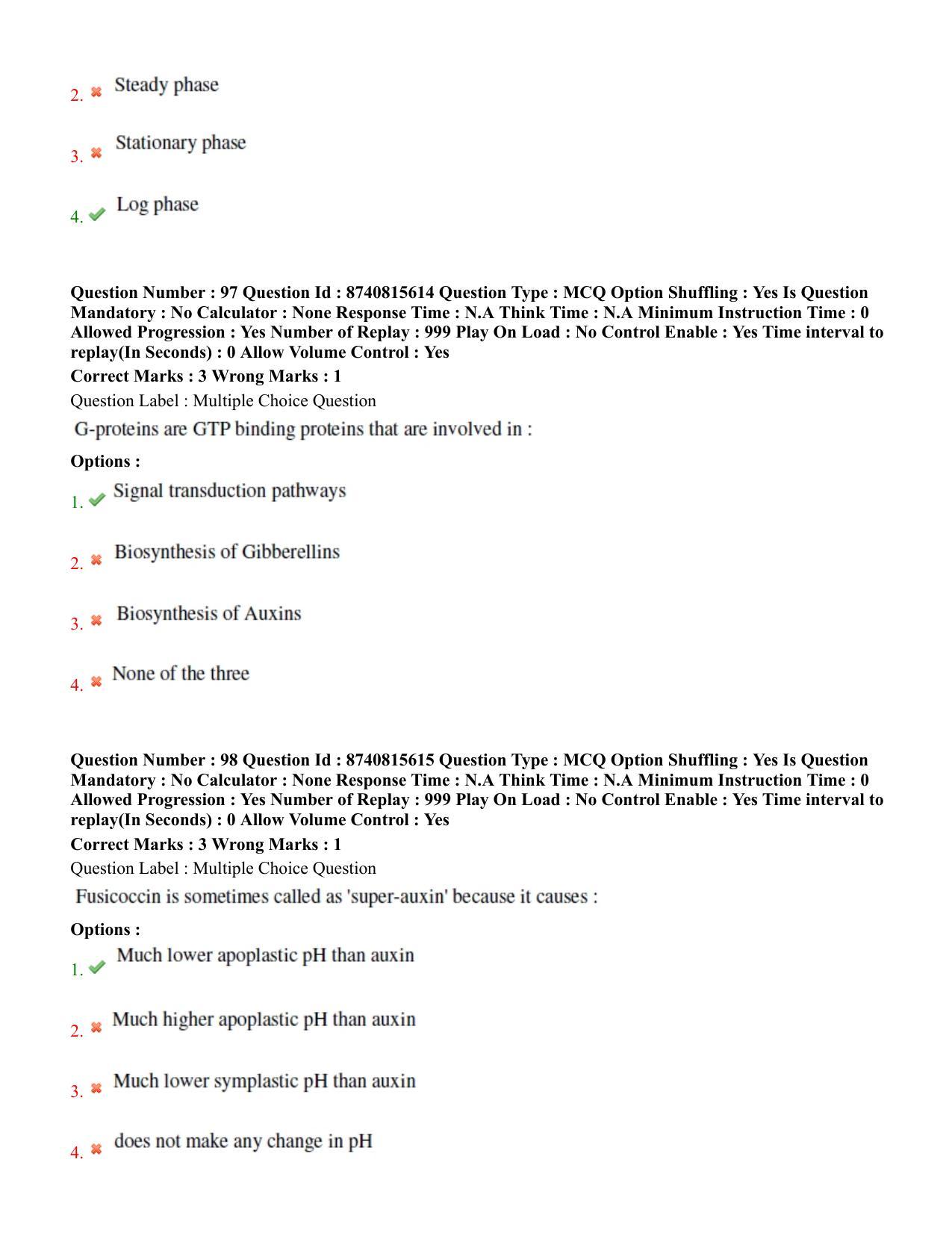 BHU RET Plant 2020 Question Paper  - Page 52