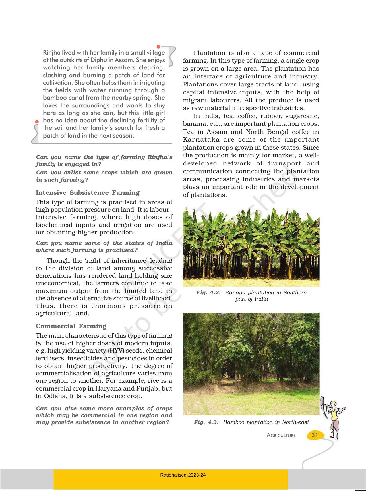 NCERT Book for Class 10 Geography Chapter 4 Agriculture - Page 2