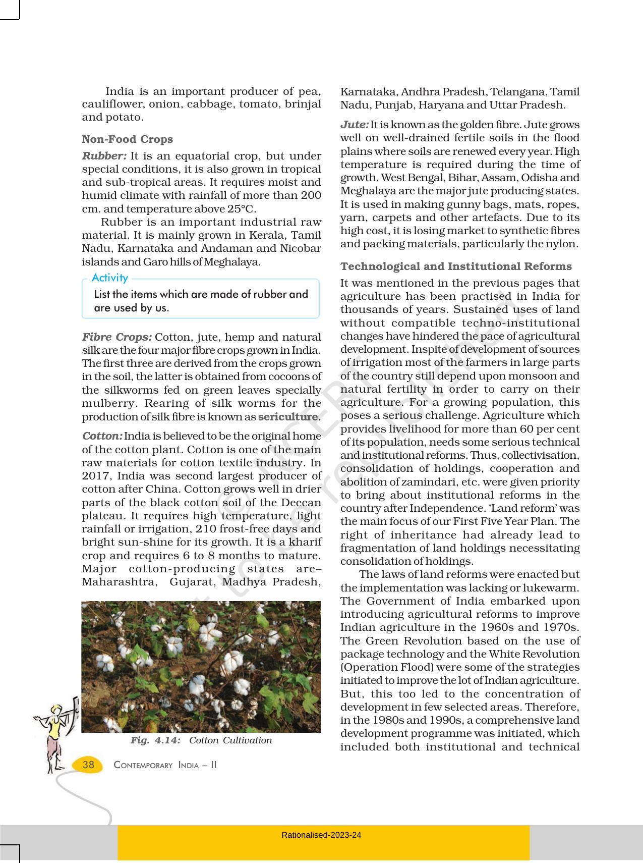 NCERT Book for Class 10 Geography Chapter 4 Agriculture - Page 9