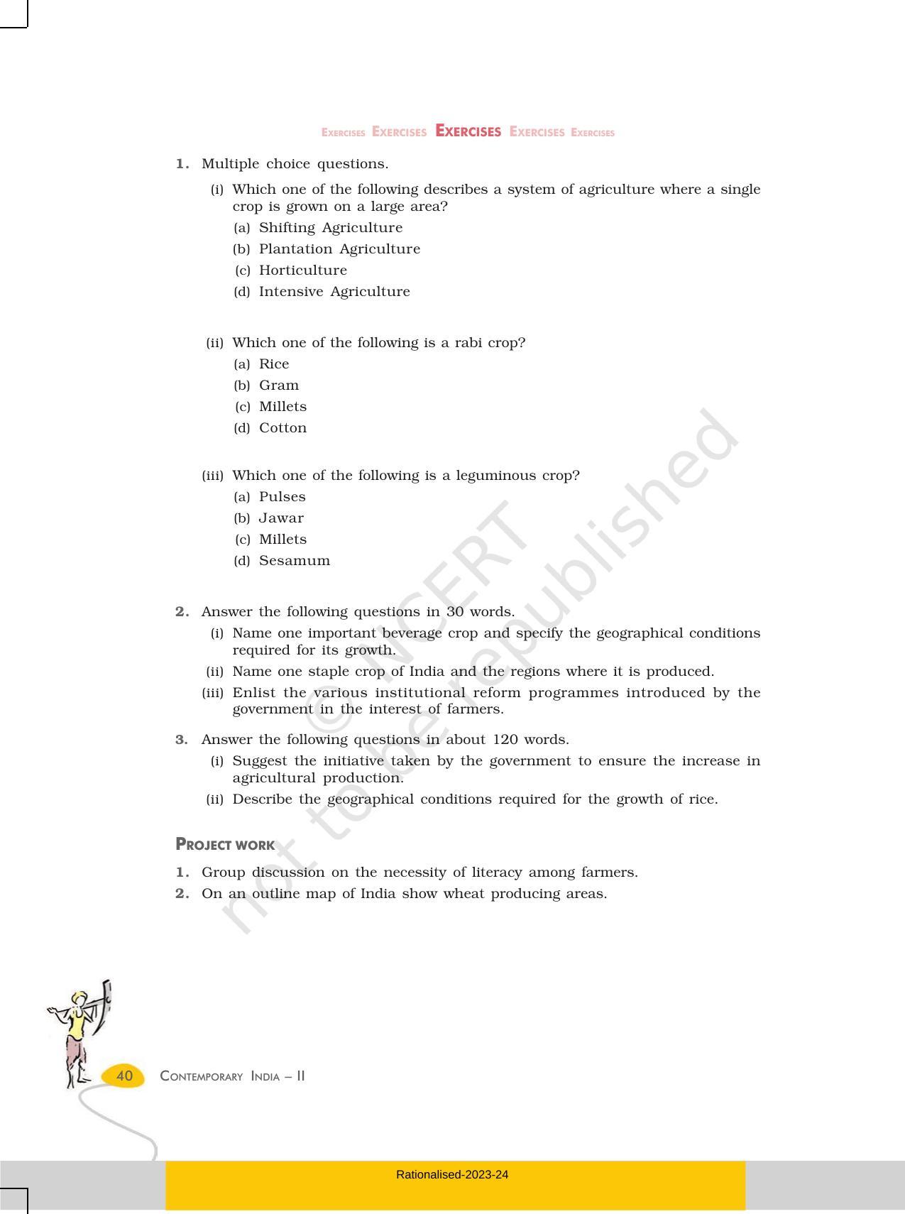 NCERT Book for Class 10 Geography Chapter 4 Agriculture - Page 11