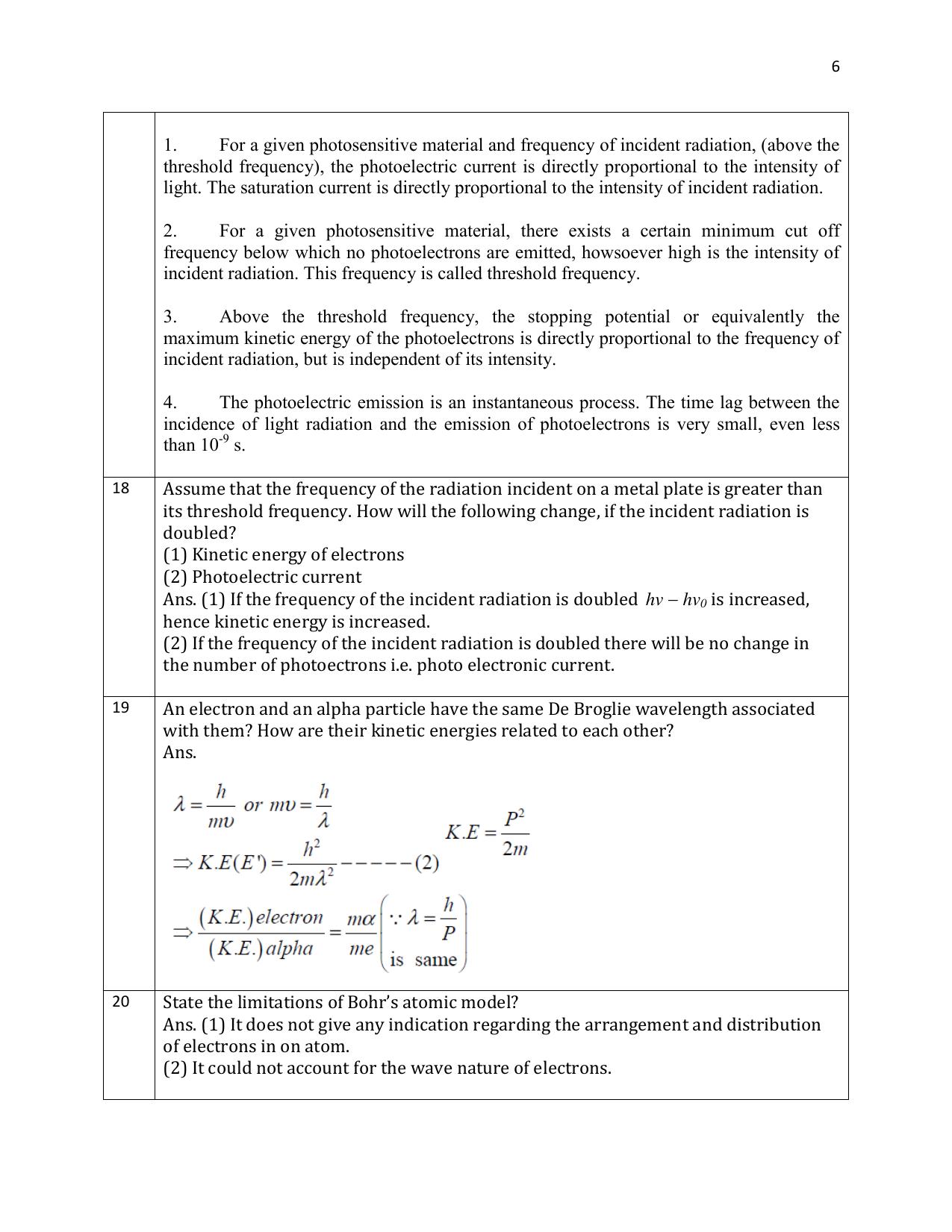 CBSE Class 12 Physics 1 mark Question Bank - 2 MARKS QUESTIONS - Page 6