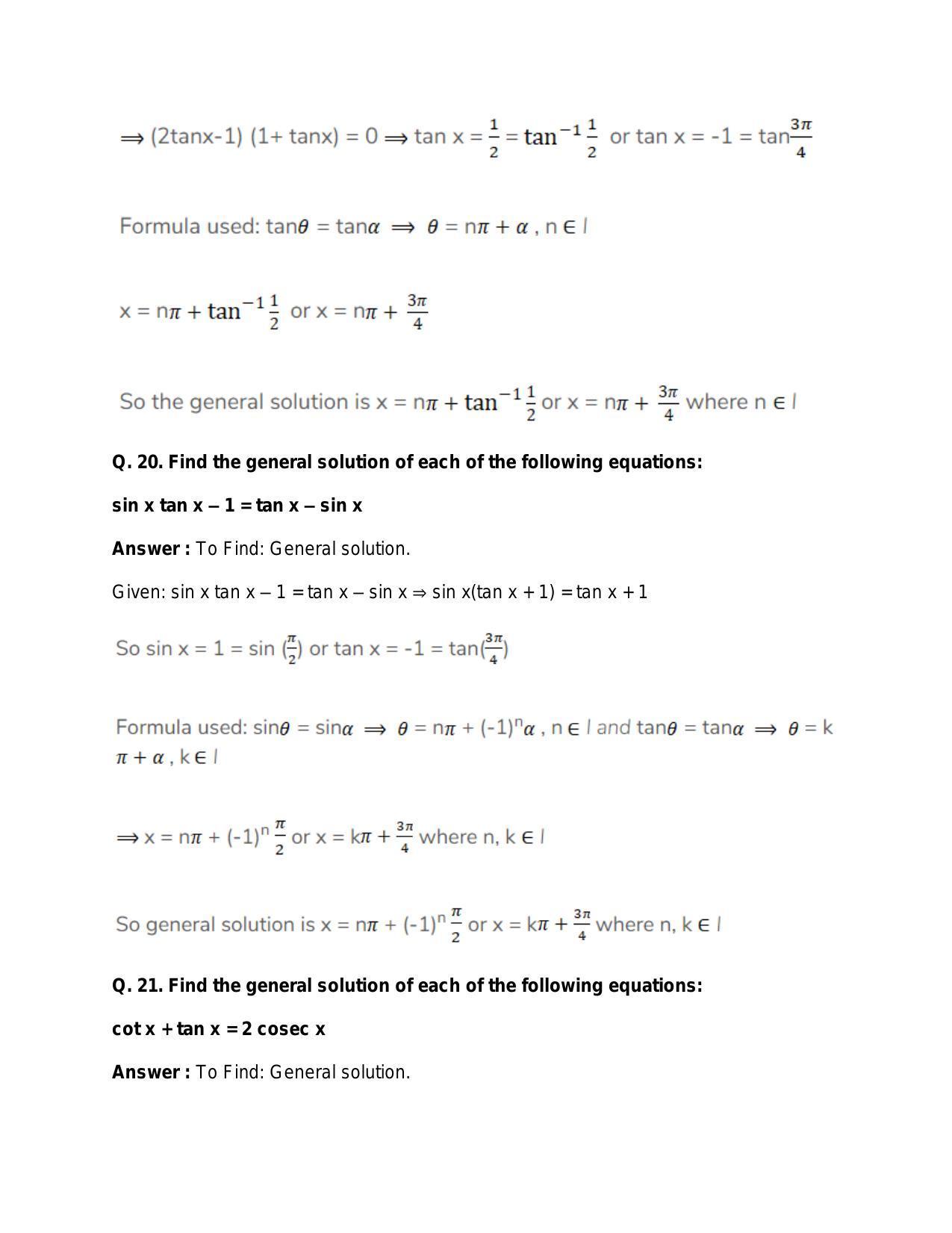 Chapter 17: Trigonometric Equations: RS Aggarwal Class 11 Solutions  - Page 43