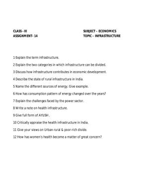 CBSE Worksheets for Class 11 Economics Assignment 14