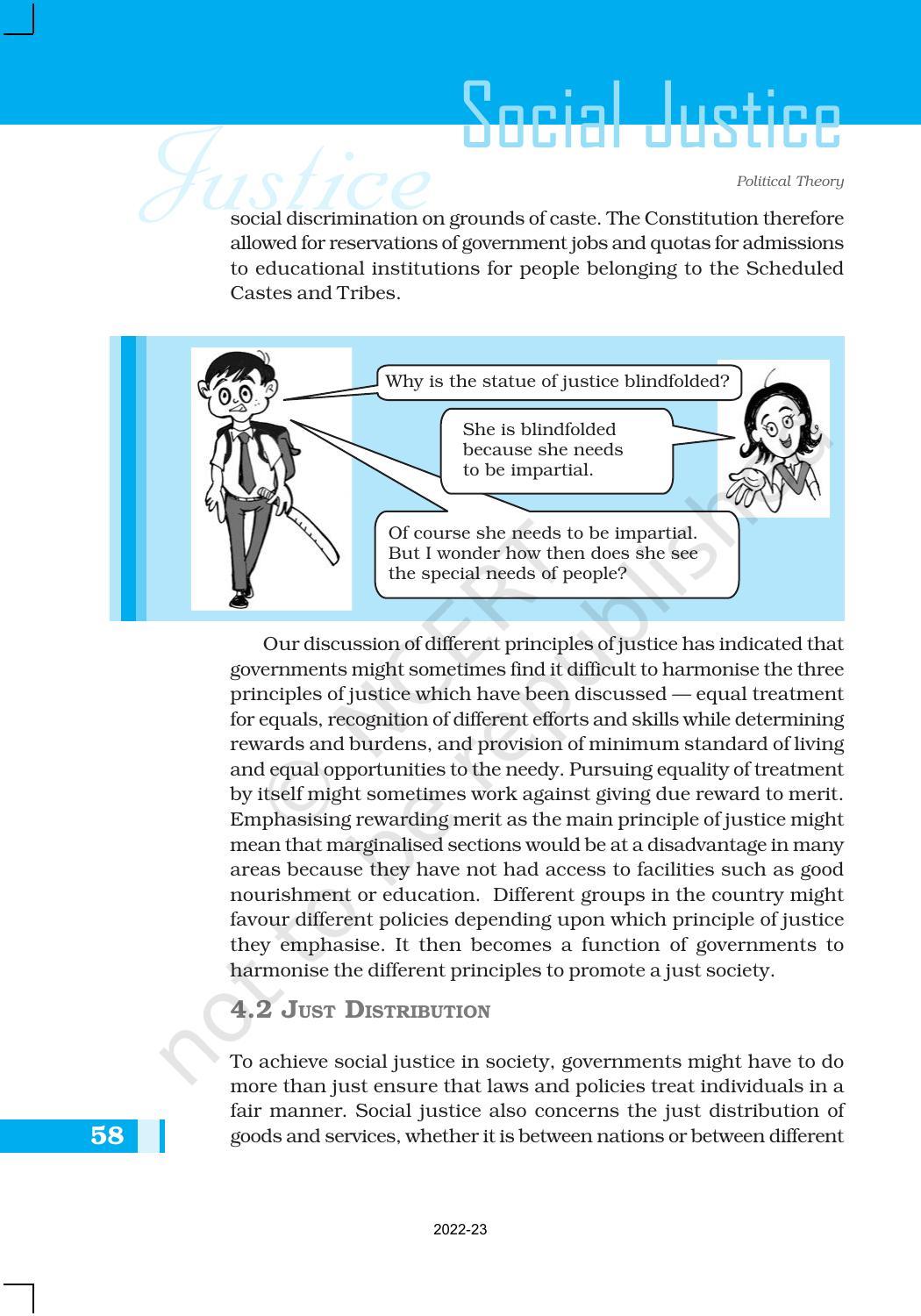 NCERT Book for Class 11 Political Science (Political Theory) Chapter 4 Social Justice - Page 6