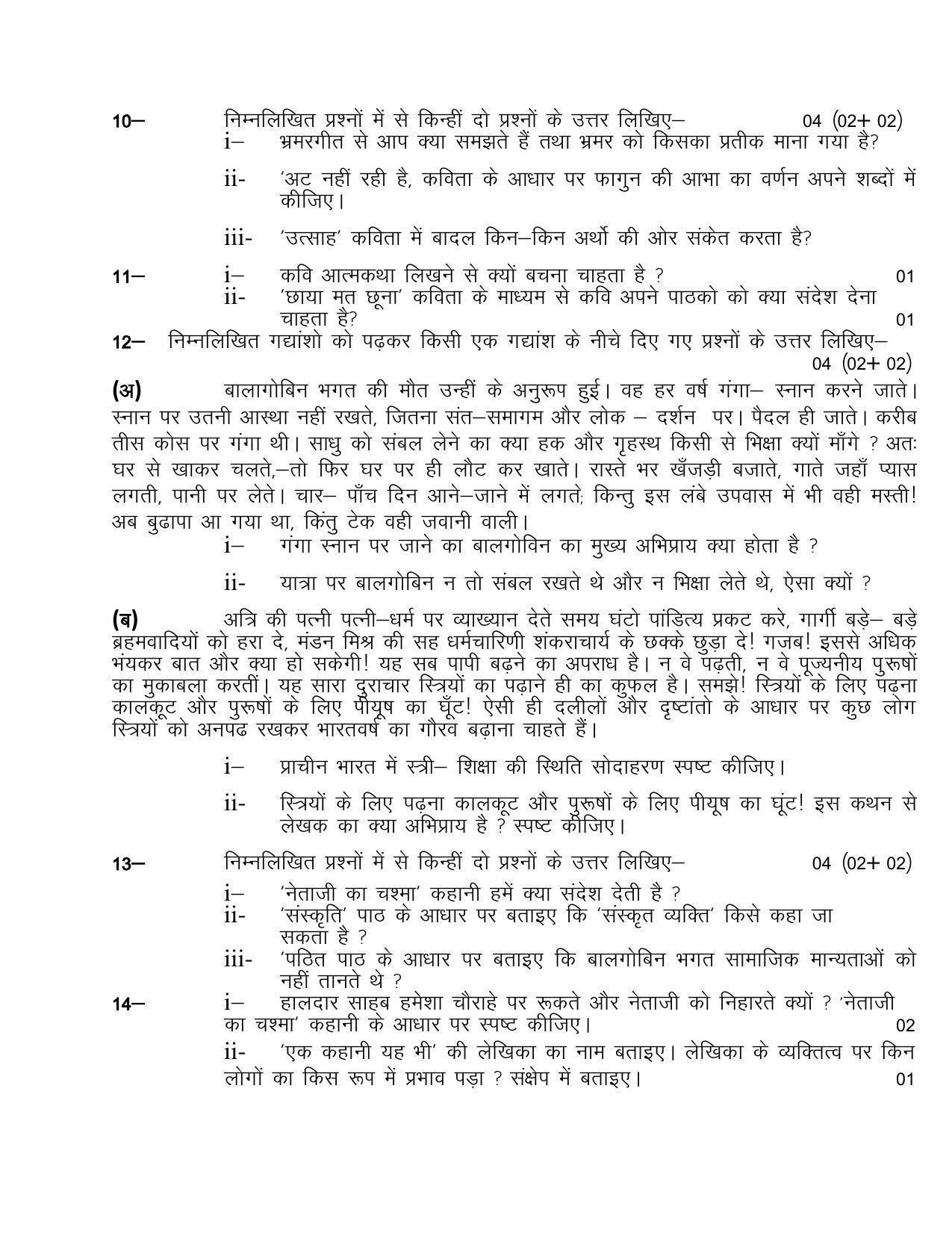 ubse-class-10-hindi-2023-model-paper-indcareer-docs