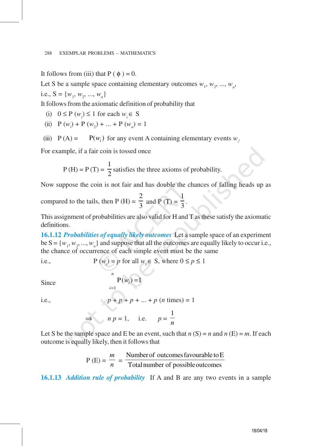 NCERT Exemplar Book for Class 11 Maths: Chapter 16 Probability - Page 5