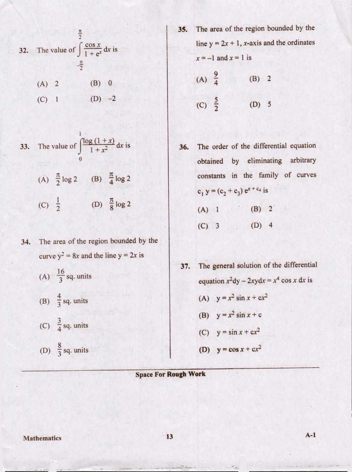 KCET Mathematics 2020 Question Papers - Page 13