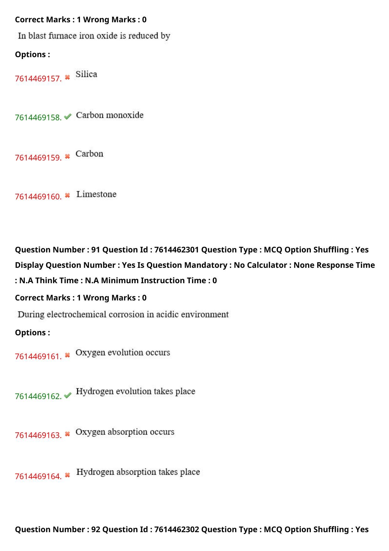 TS ECET 2024: MET – METALLURGICAL ENGINEERING Master Question Paper With Preliminary Key - Page 57