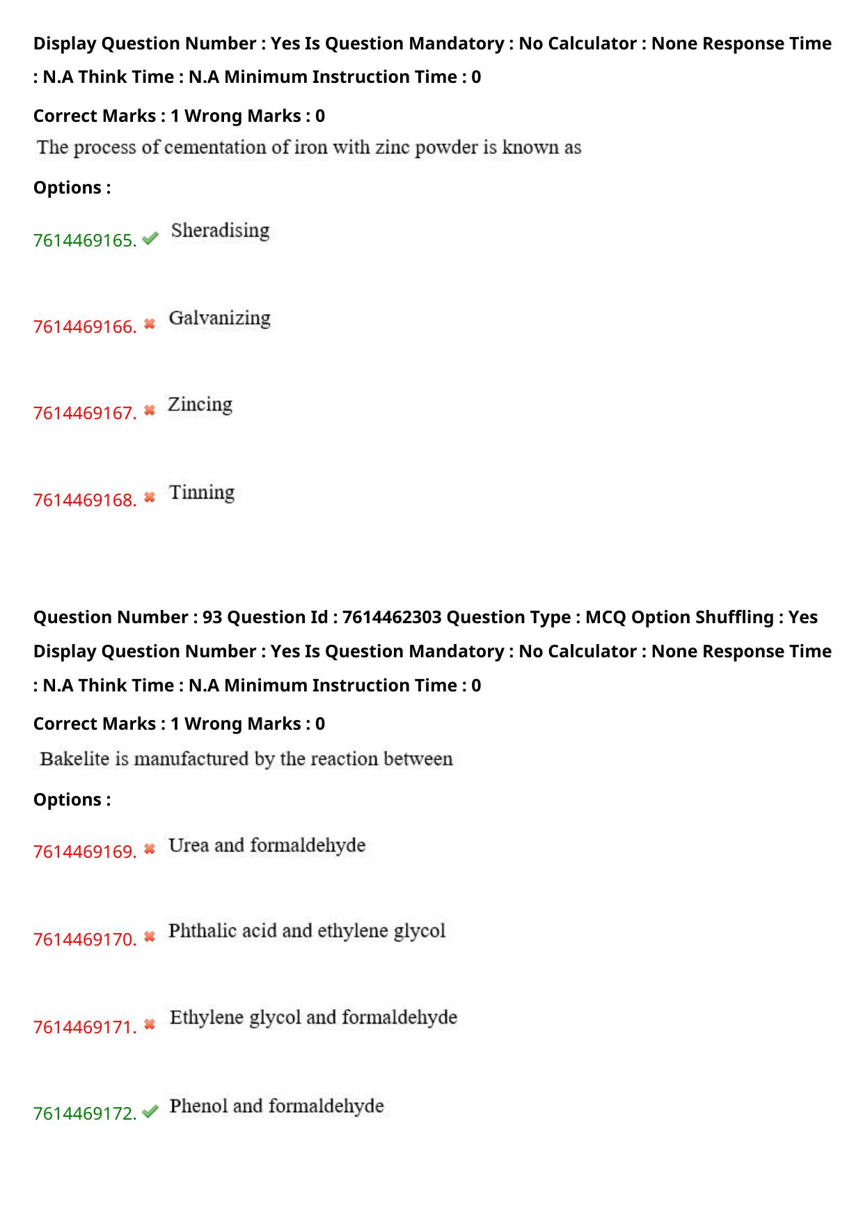 TS ECET 2024: MET – METALLURGICAL ENGINEERING Master Question Paper With Preliminary Key - Page 58