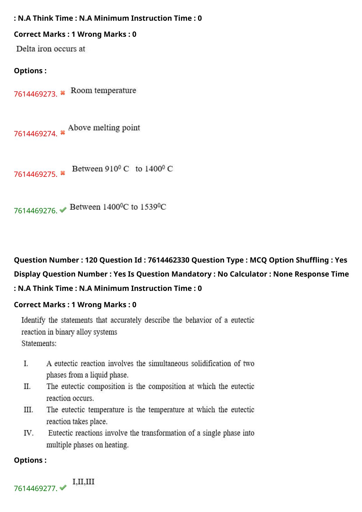 TS ECET 2024: MET – METALLURGICAL ENGINEERING Master Question Paper With Preliminary Key - Page 74