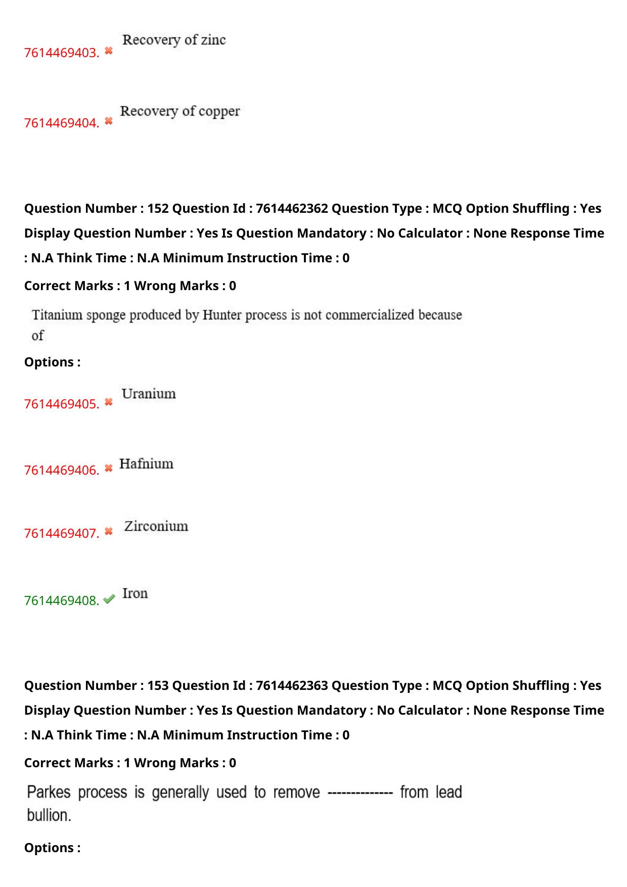 TS ECET 2024: MET – METALLURGICAL ENGINEERING Master Question Paper With Preliminary Key - Page 93