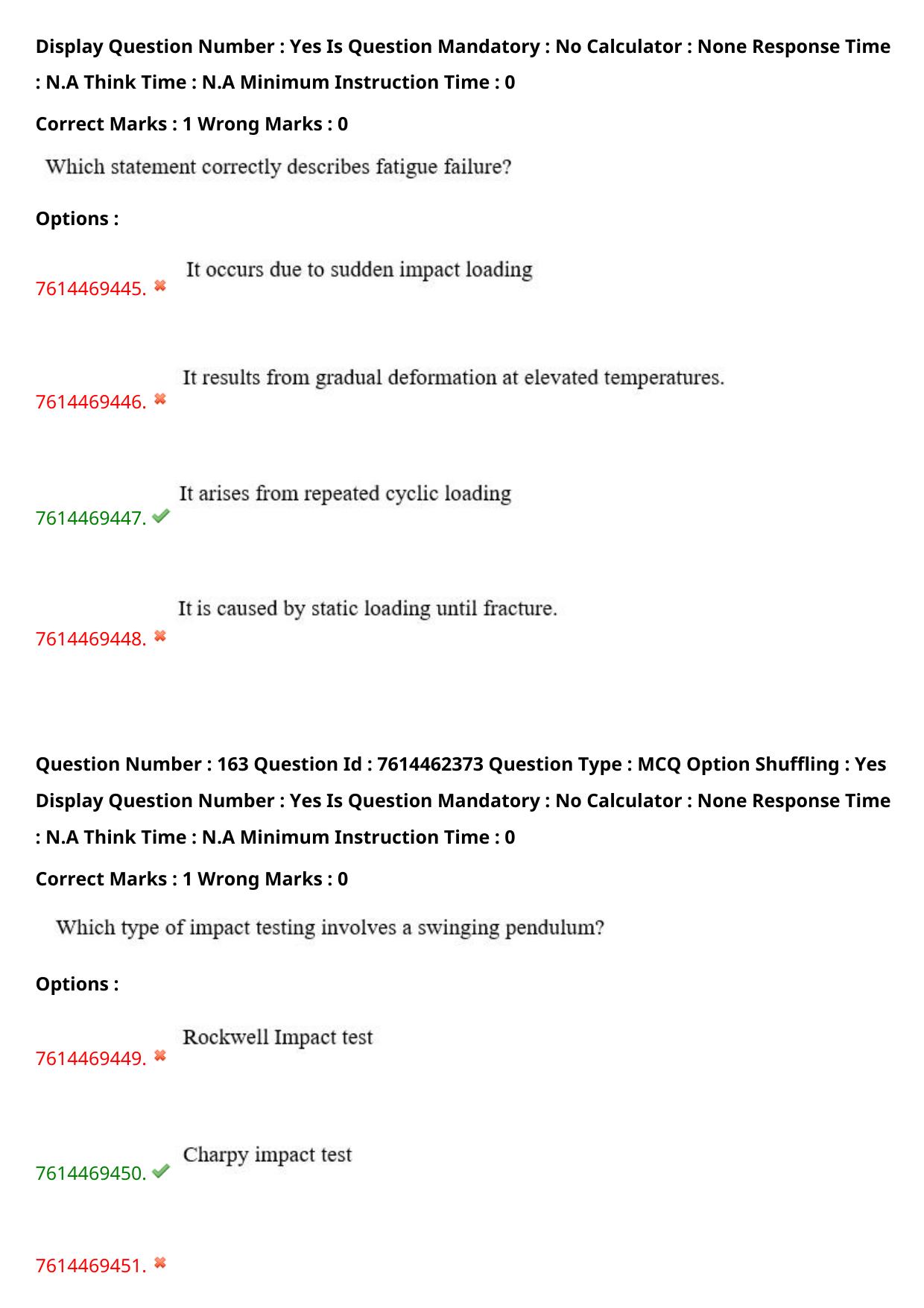 TS ECET 2024: MET – METALLURGICAL ENGINEERING Master Question Paper With Preliminary Key - Page 99