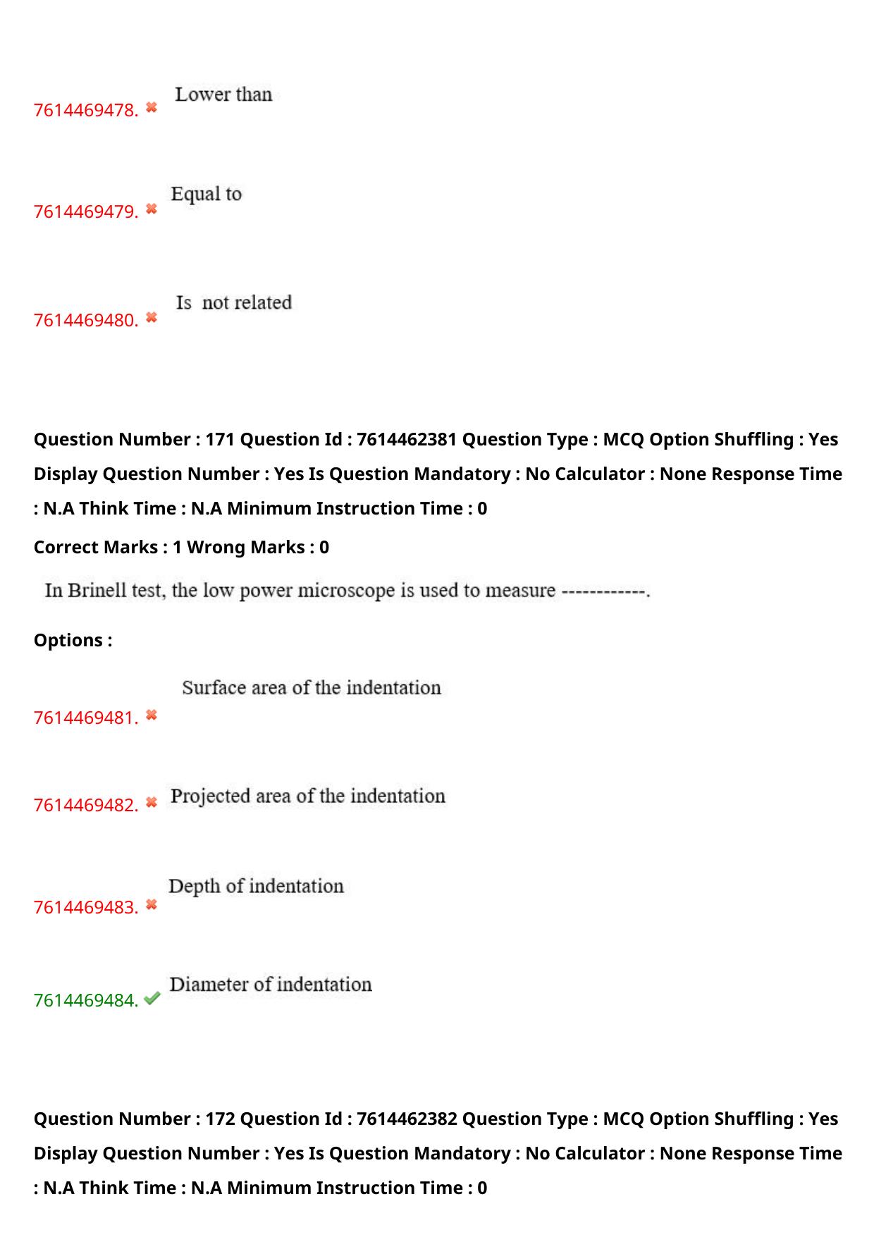 TS ECET 2024: MET – METALLURGICAL ENGINEERING Master Question Paper With Preliminary Key - Page 104