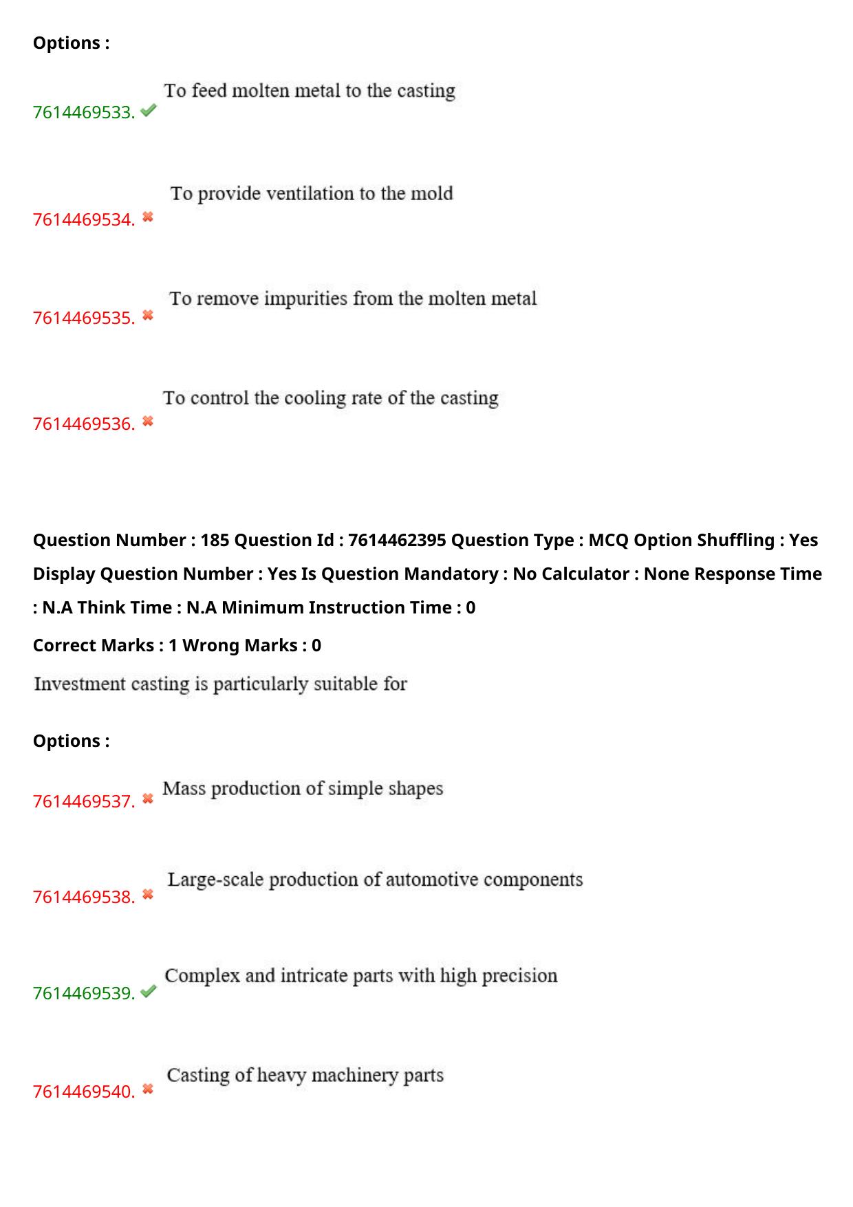 TS ECET 2024: MET – METALLURGICAL ENGINEERING Master Question Paper With Preliminary Key - Page 112