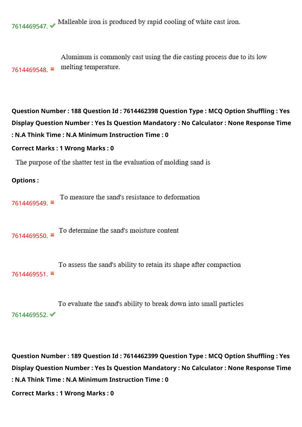 TS ECET 2024: MET – METALLURGICAL ENGINEERING Master Question Paper With Preliminary Key - Page 114