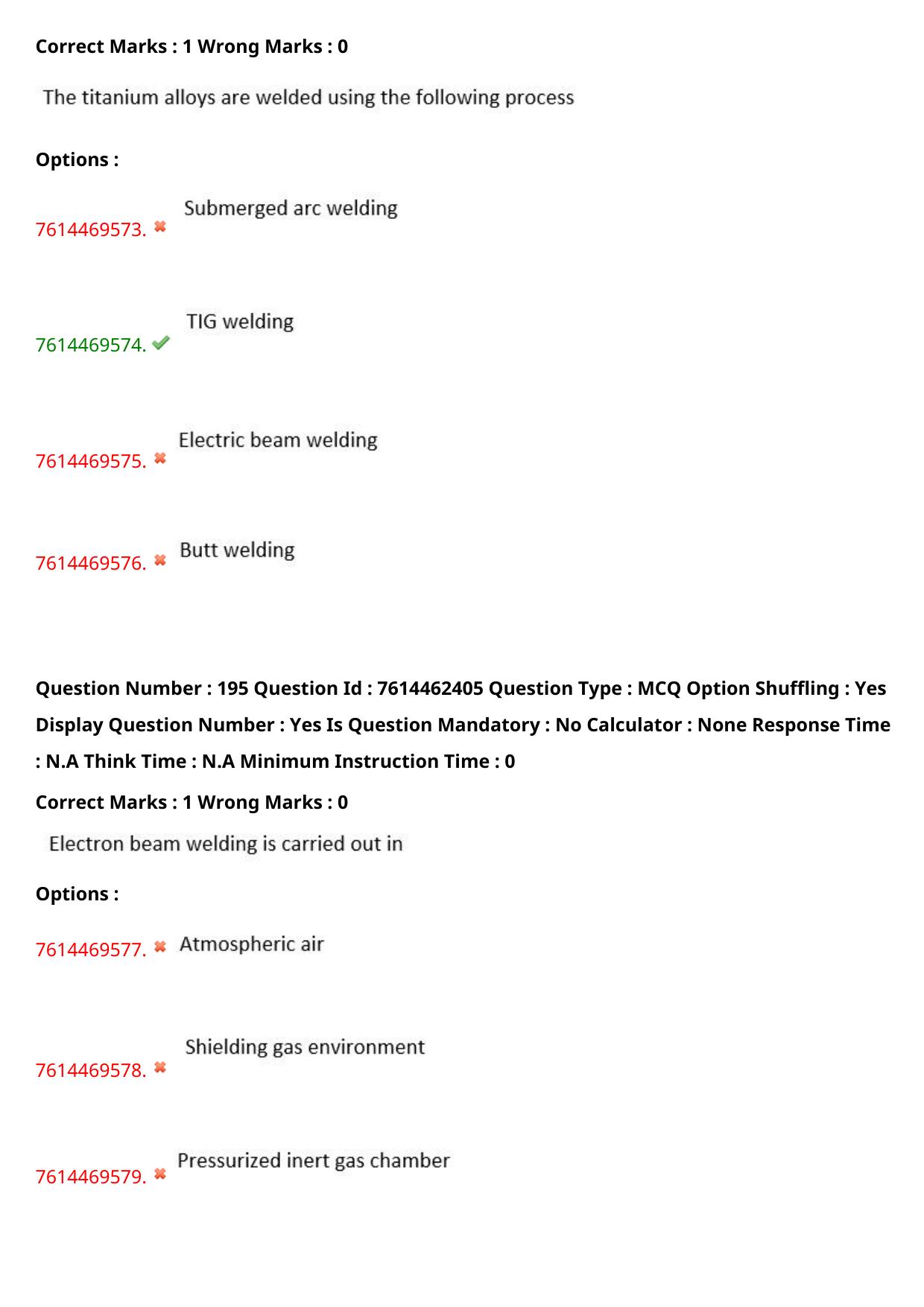 TS ECET 2024: MET – METALLURGICAL ENGINEERING Master Question Paper With Preliminary Key - Page 118