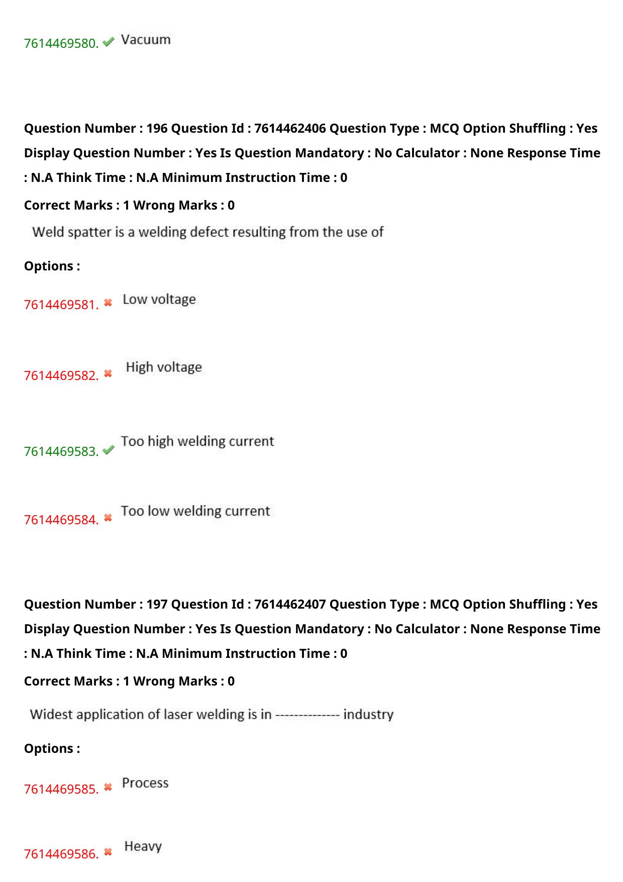 TS ECET 2024: MET – METALLURGICAL ENGINEERING Master Question Paper With Preliminary Key - Page 119