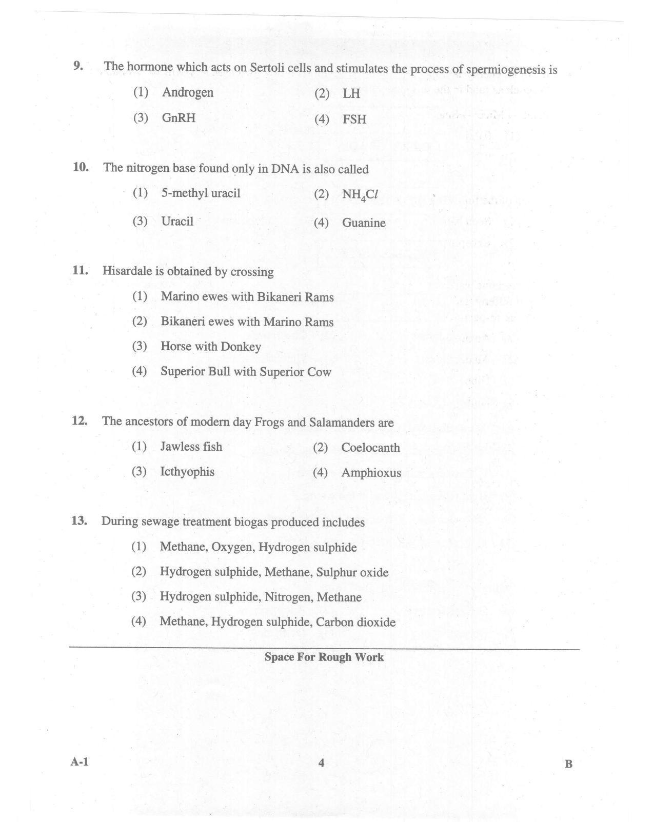 KCET Biology 2015 Question Papers - Page 4