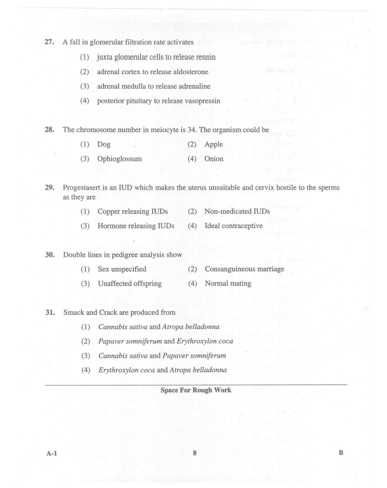 KCET Biology 2015 Question Papers - Page 8