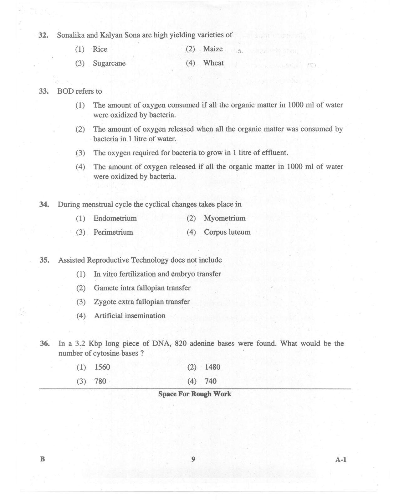 KCET Biology 2015 Question Papers - Page 9