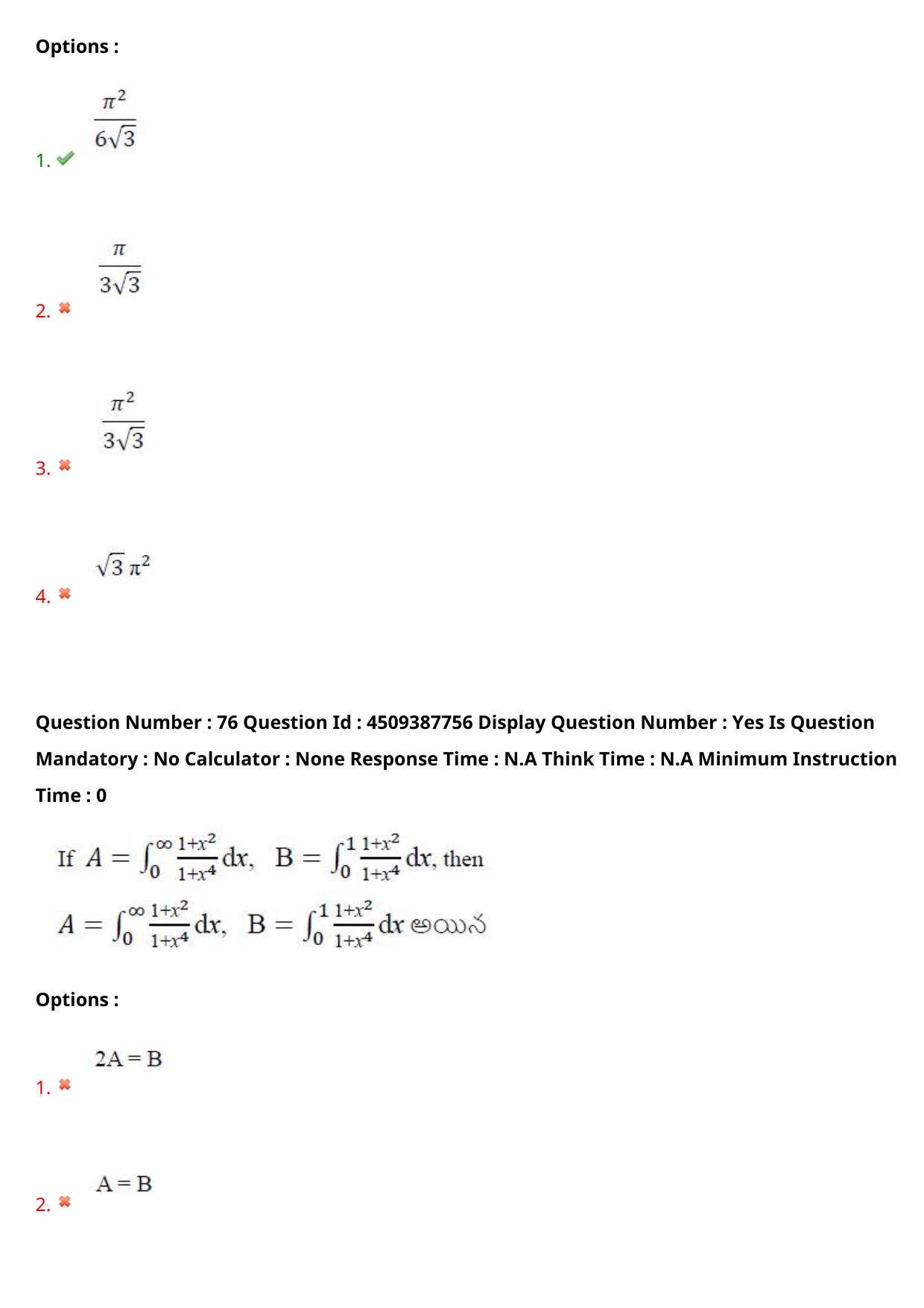 AP EAPCET 2024 - 23 May 2024 Forenoon - Master Engineering Question Paper With Preliminary Keys - Page 60