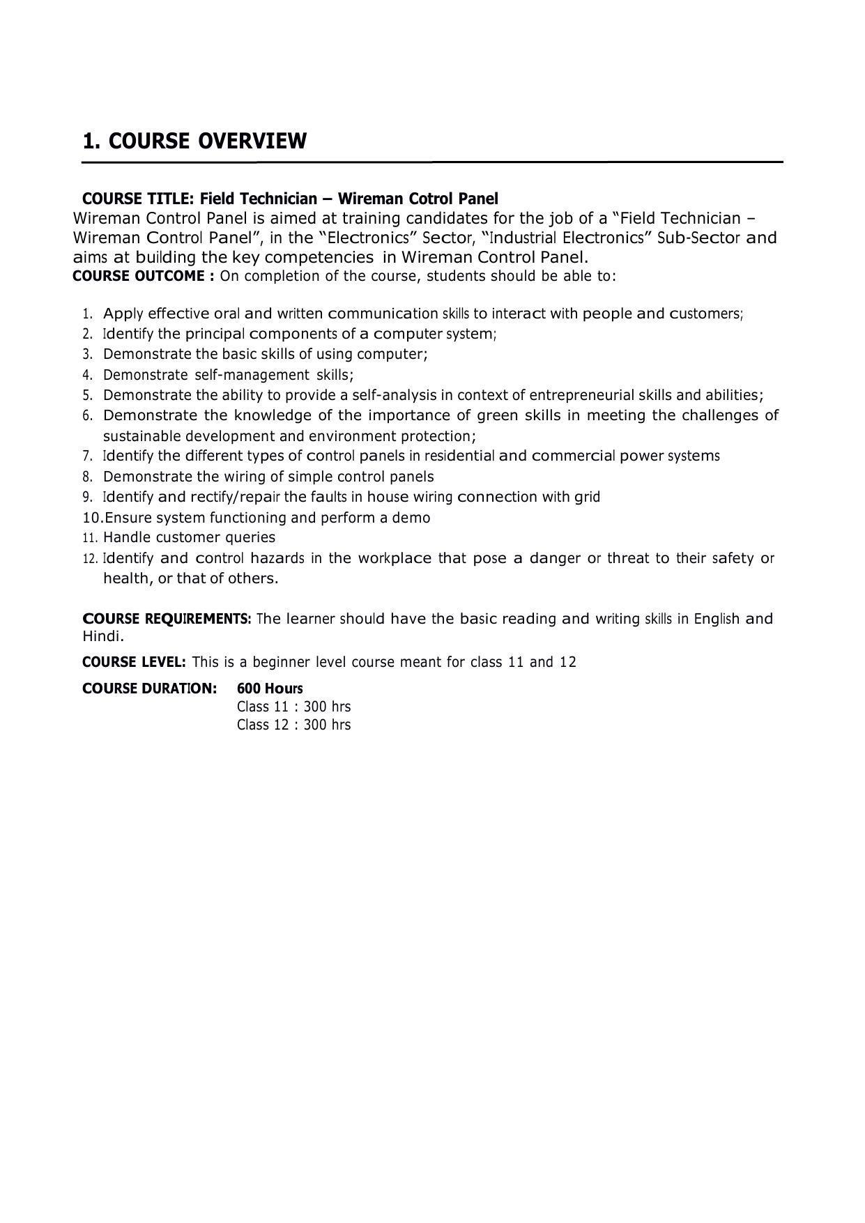 AHSEC 1st Year  Electronics Syllabus - Page 2