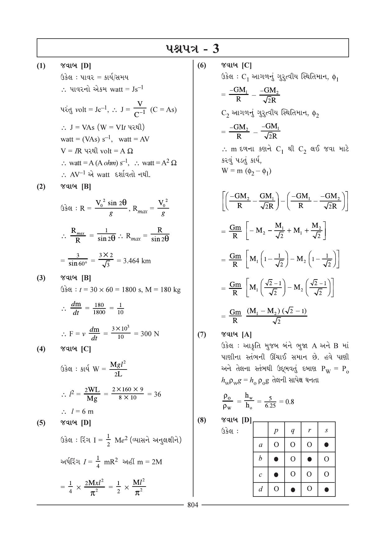 GSEB HSC Physics Question Paper 18-19 (Gujarati Medium) - Page 1
