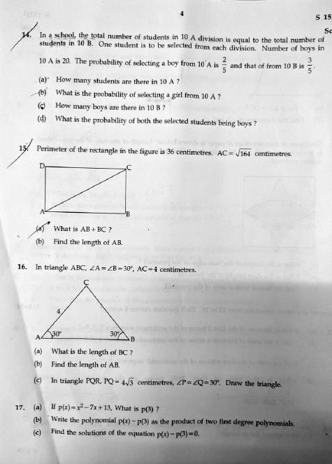 Kerala SSLC 2020 Maths (EM) Question Paper - Page 4