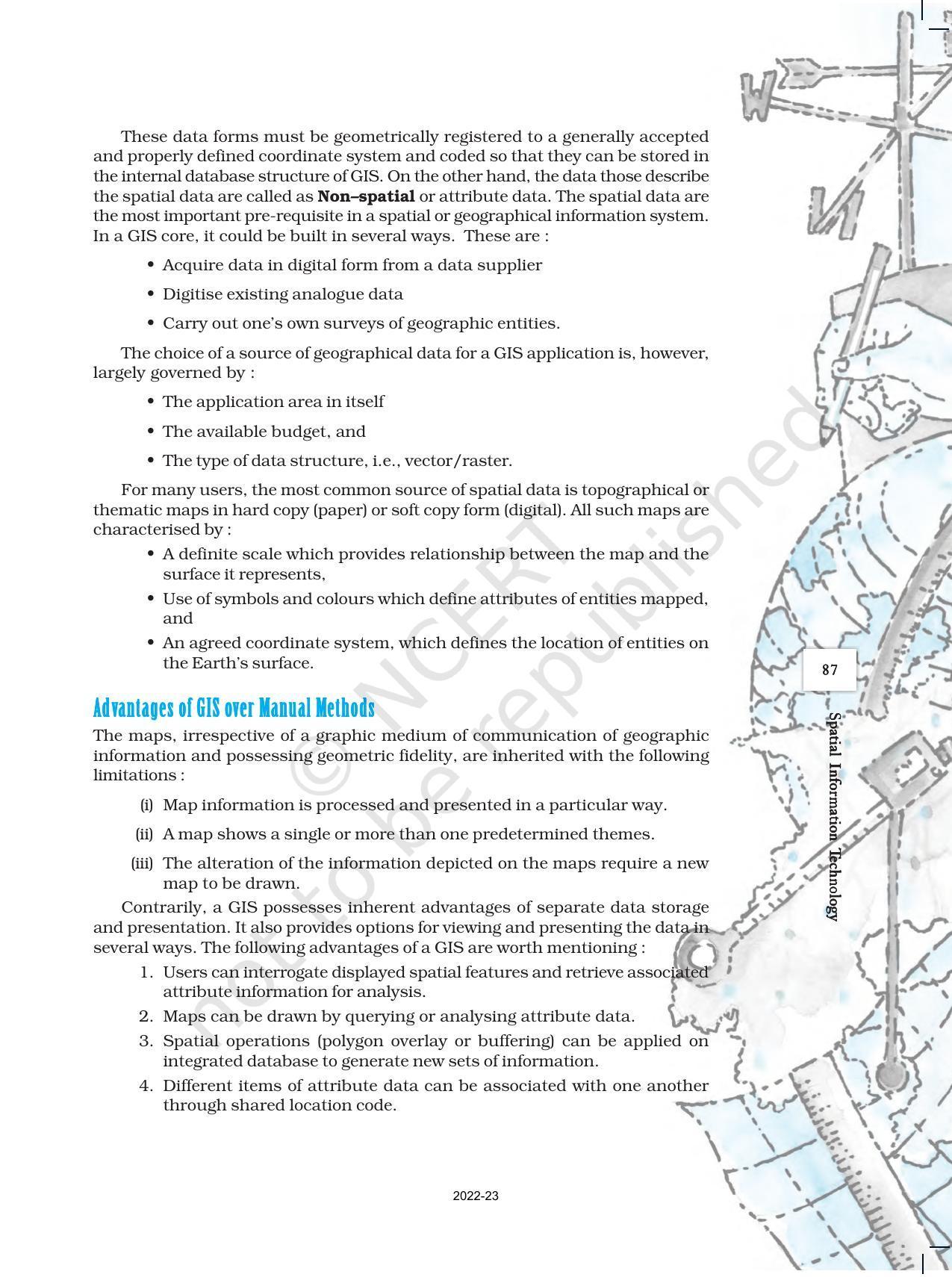 NCERT Book For Class 12 Geography Chapter 6 Spatial