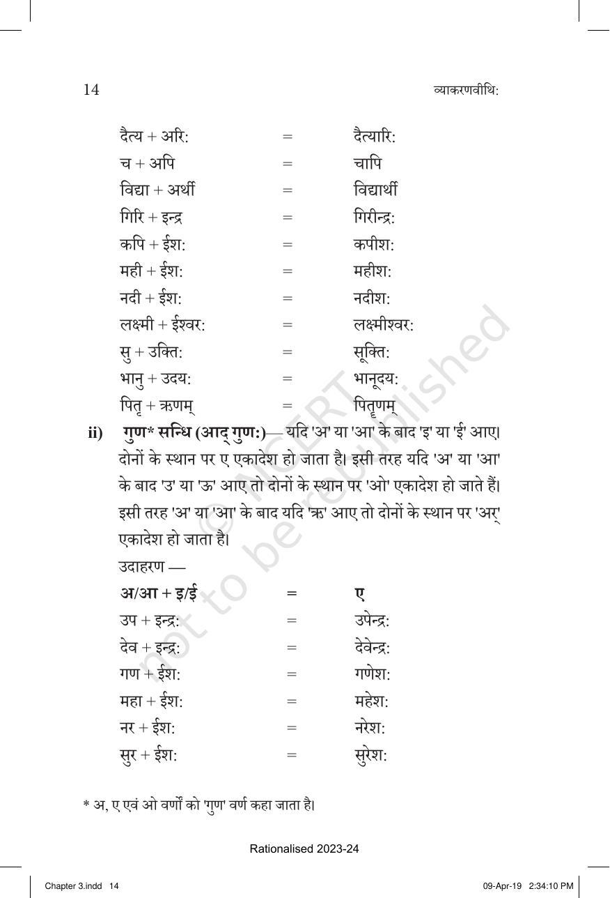 NCERT Book for Class 10 Sanskrit Chapter 3 सन्धि - Page 2