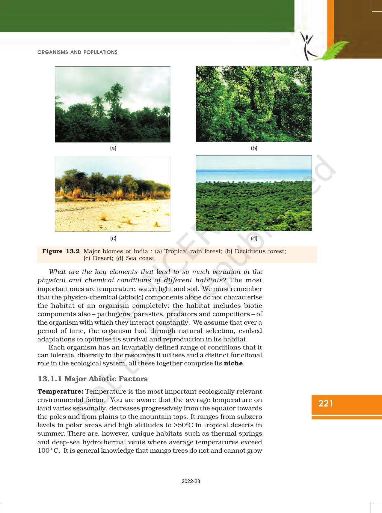 NCERT Book for Class 12 Biology Chapter 13 Organisms and Populations - Page 5