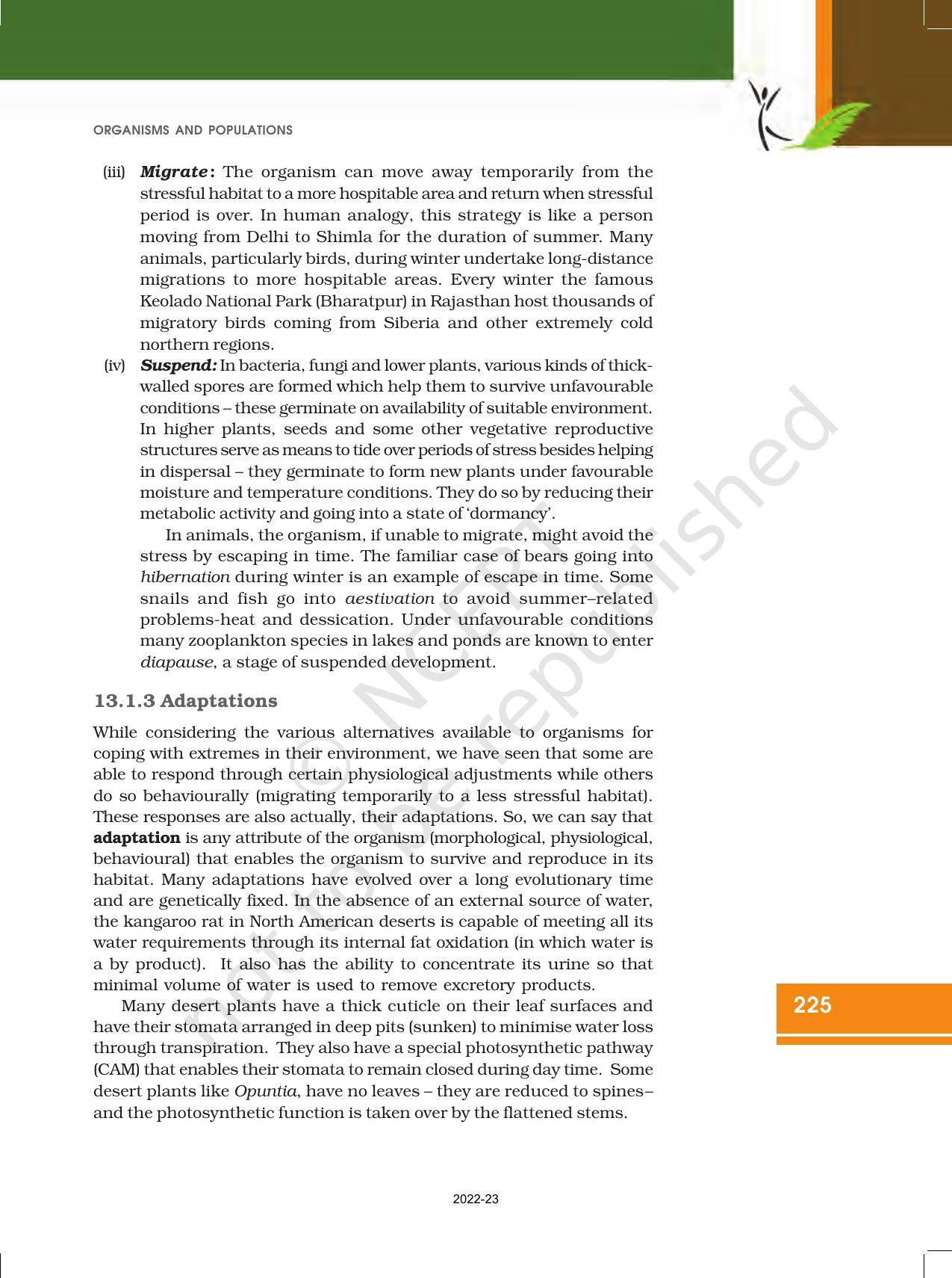 NCERT Book for Class 12 Biology Chapter 13 Organisms and Populations - Page 9