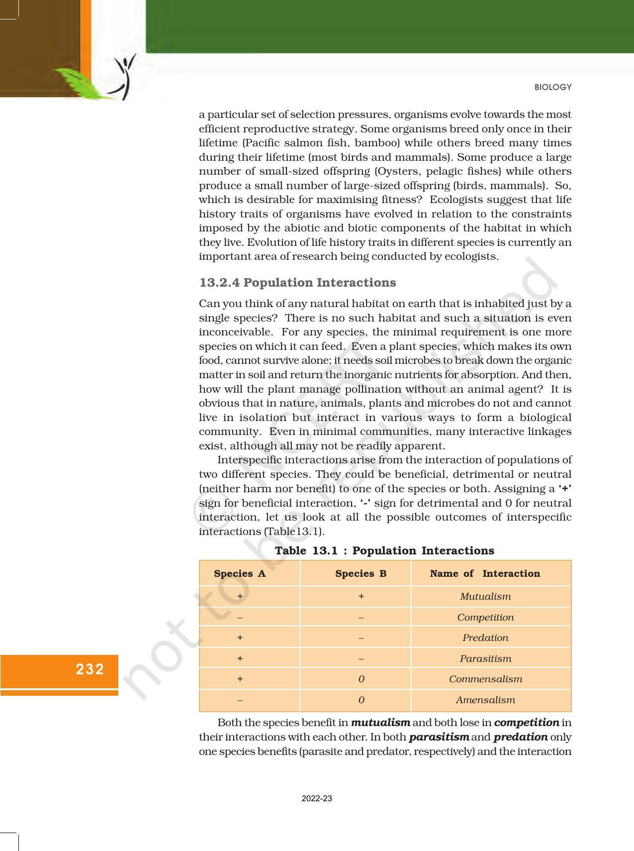 NCERT Book for Class 12 Biology Chapter 13 Organisms and Populations - Page 16