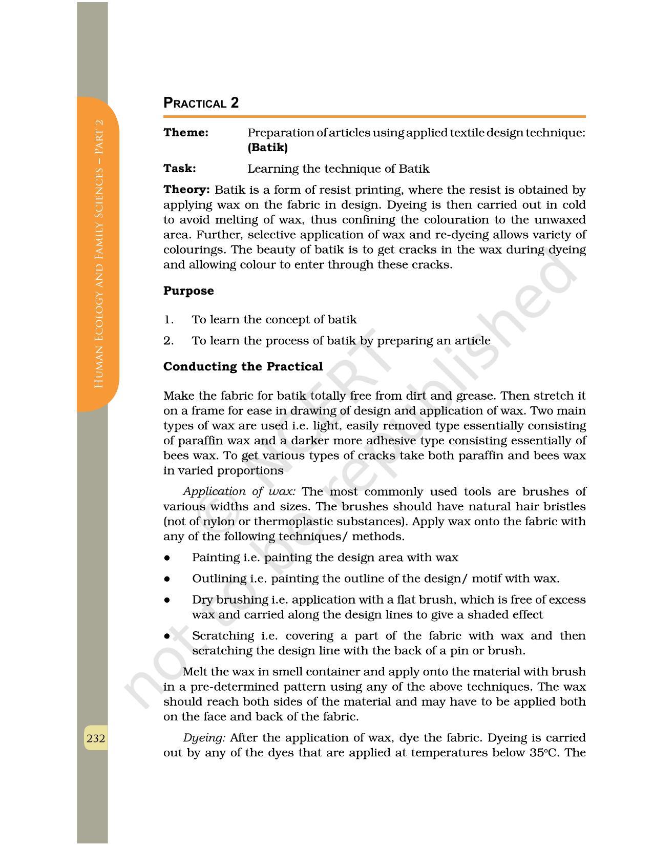 NCERT Book for Class 12 Home Science (Part -II) Chapter 11 Design for ...