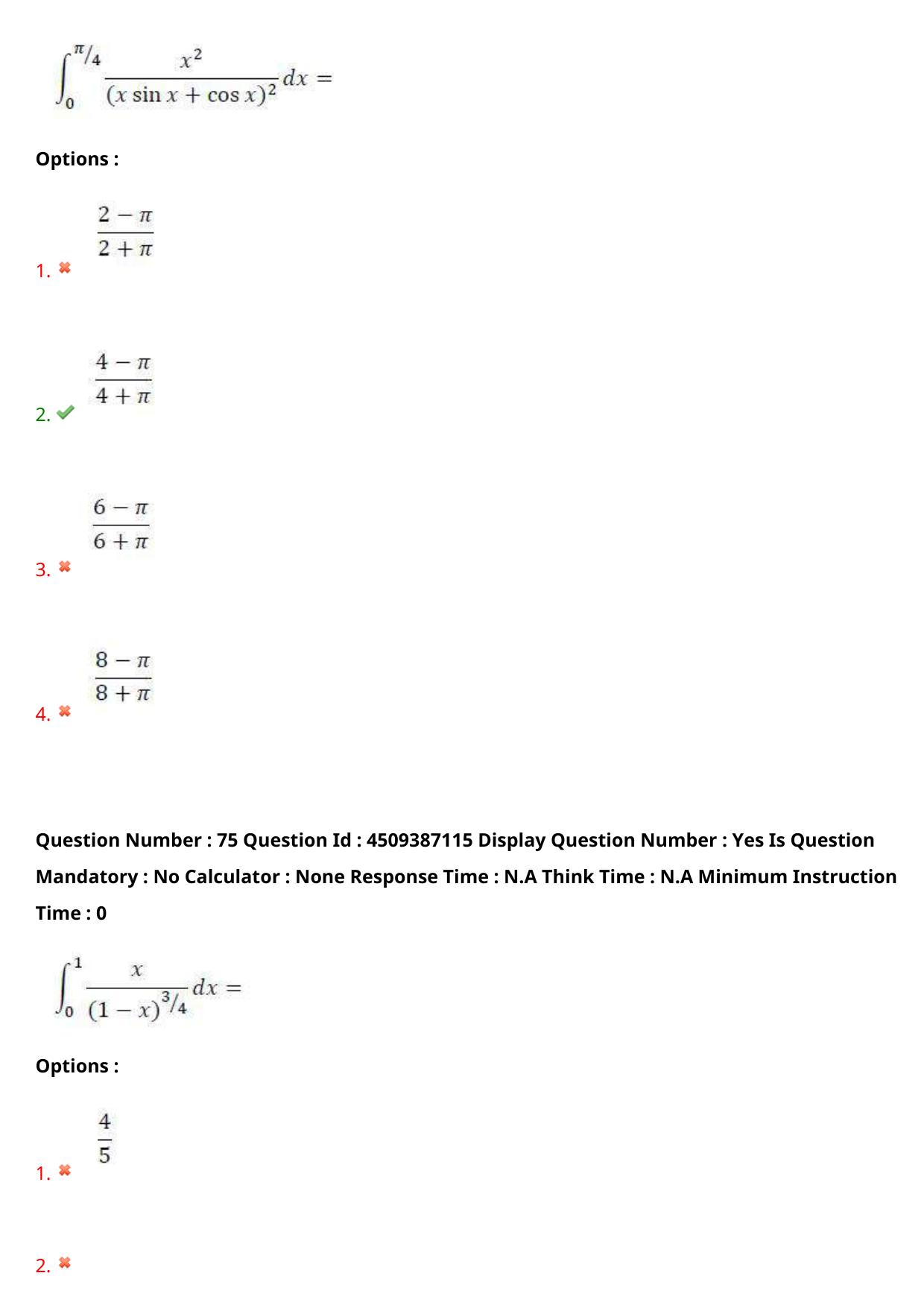 AP EAPCET 2024 - 21 May 2024 Afternoon - Master Engineering Question Paper With Preliminary Keys - Page 58