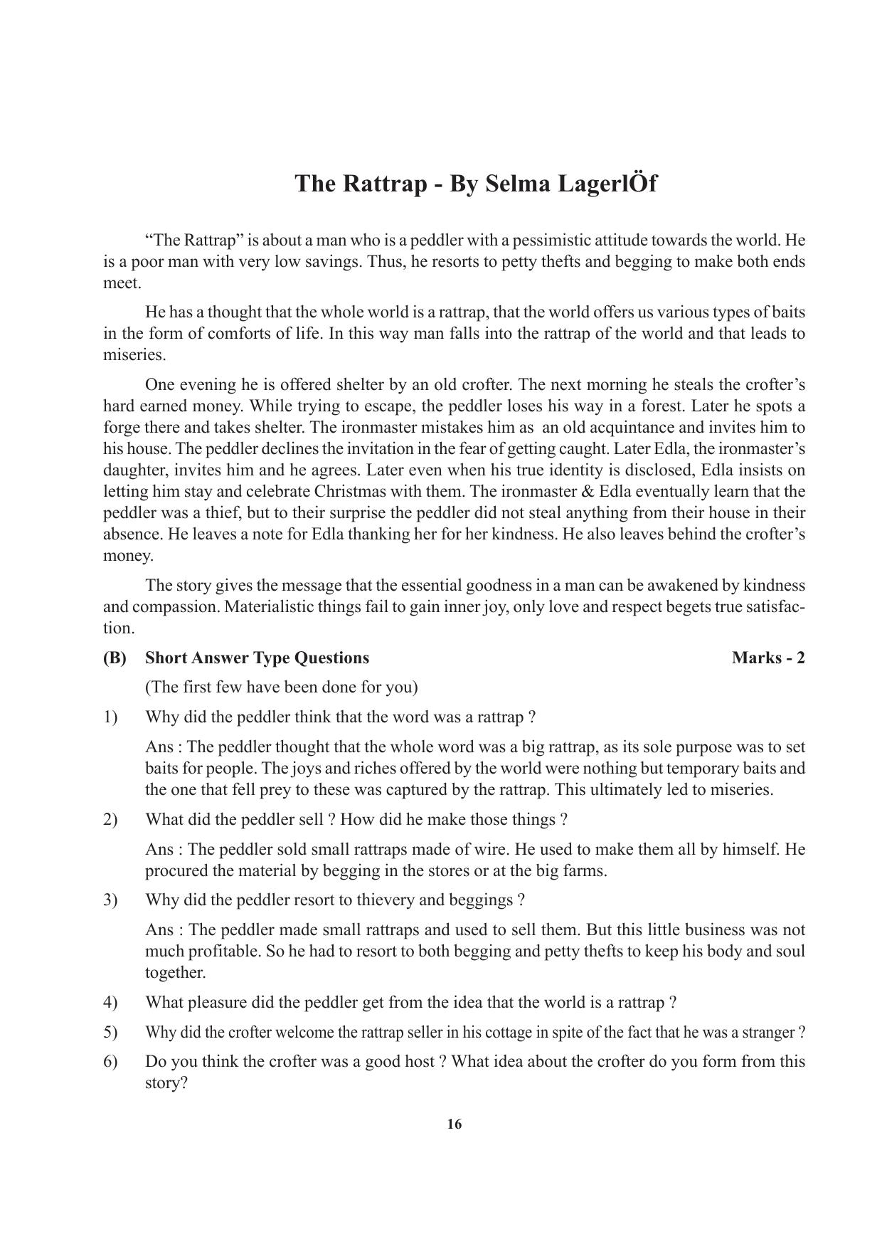 Tripura Board Class 12 English Workbooks - Page 16